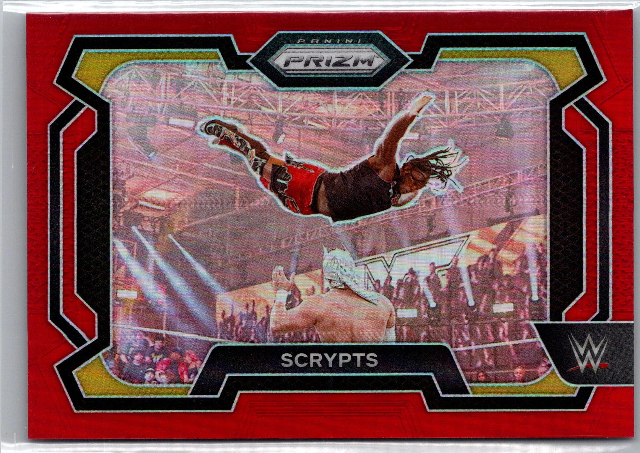 2024 Panini Prizm WWE - Red Prizms Scrypts #97 SN299 front