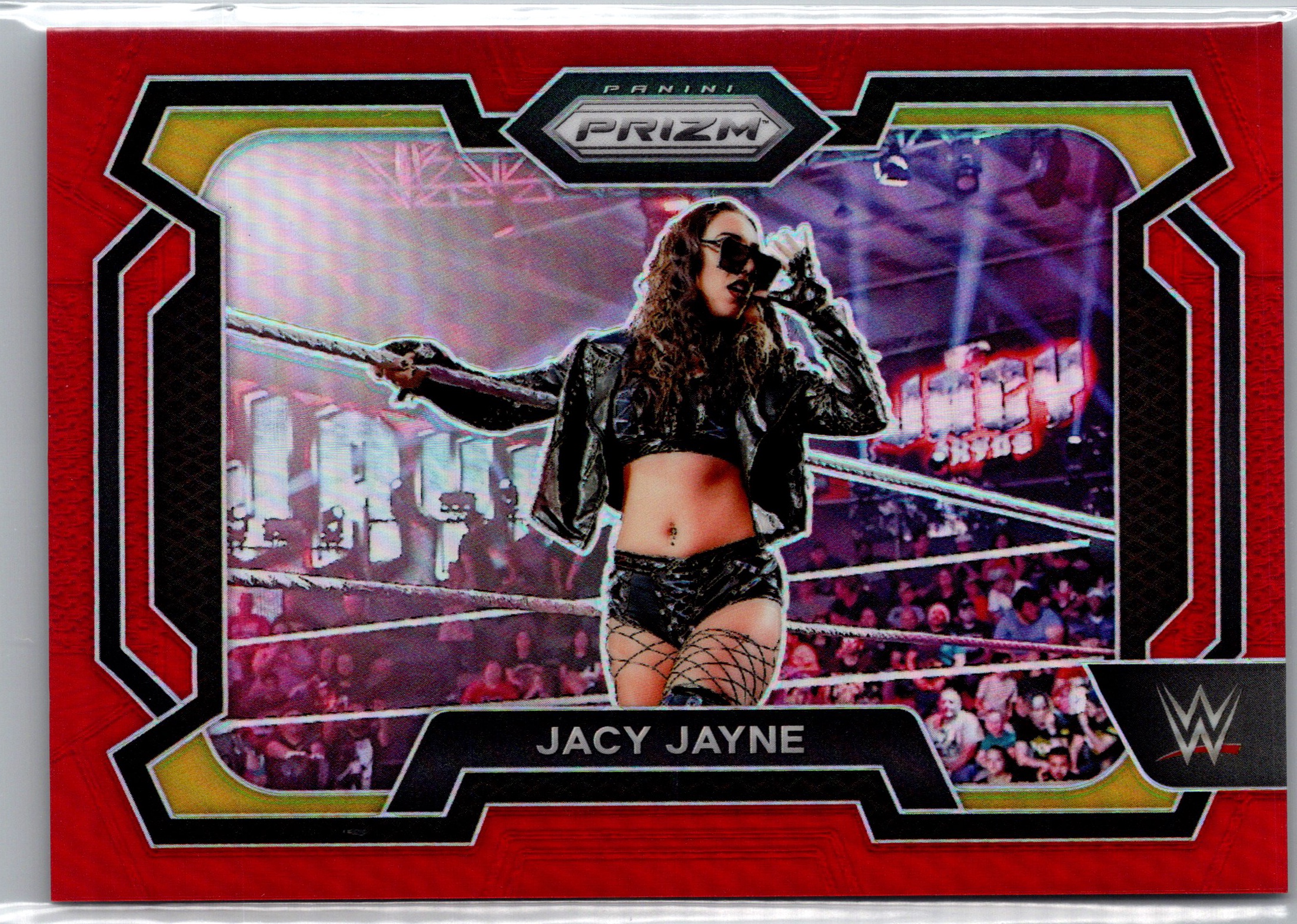 2024 Panini Prizm WWE - Red Prizms Jacy Jayne #100 SN299 front