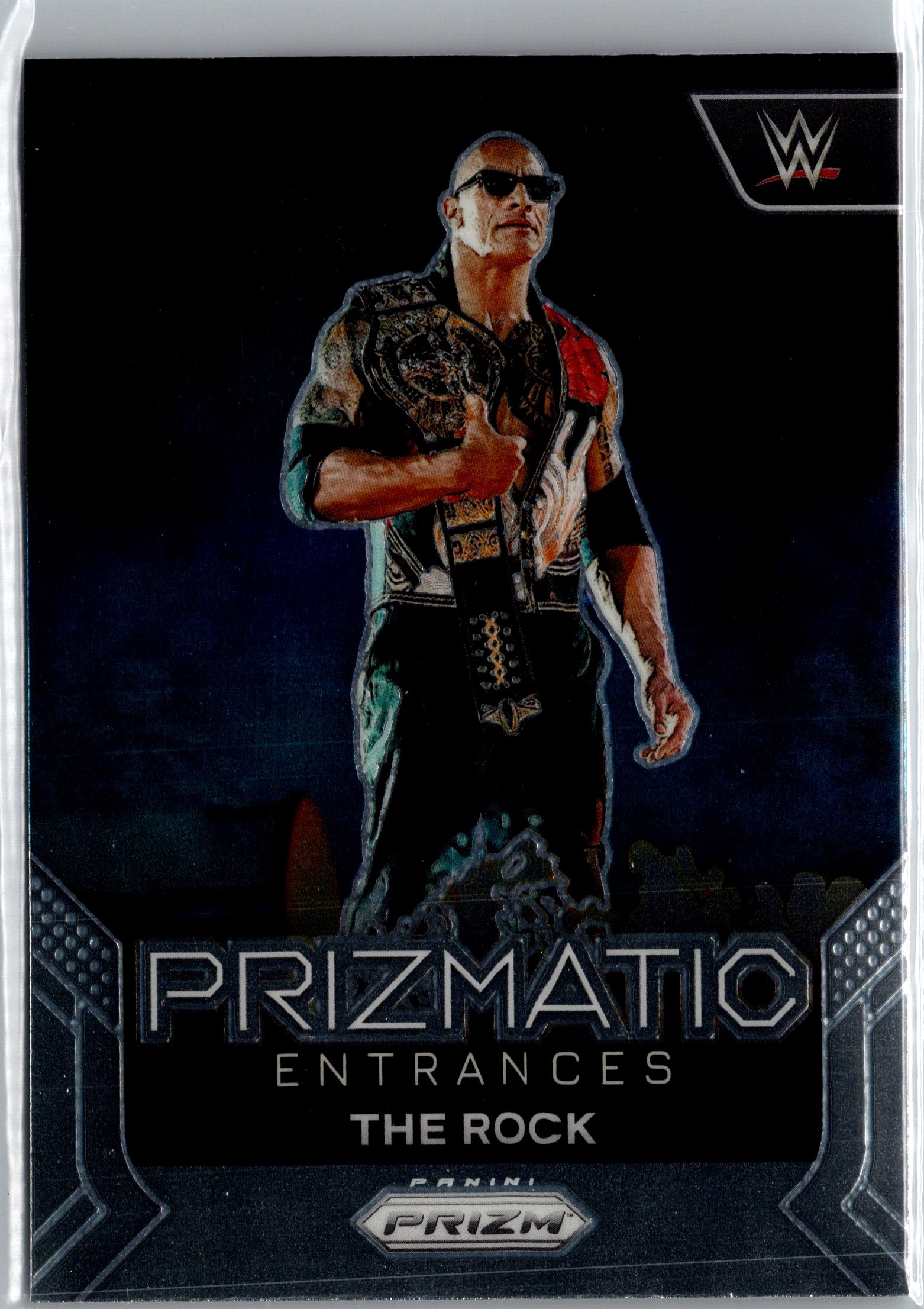 2024 Panini Prizm WWE - Prizmatic Entrances The Rock #12 front