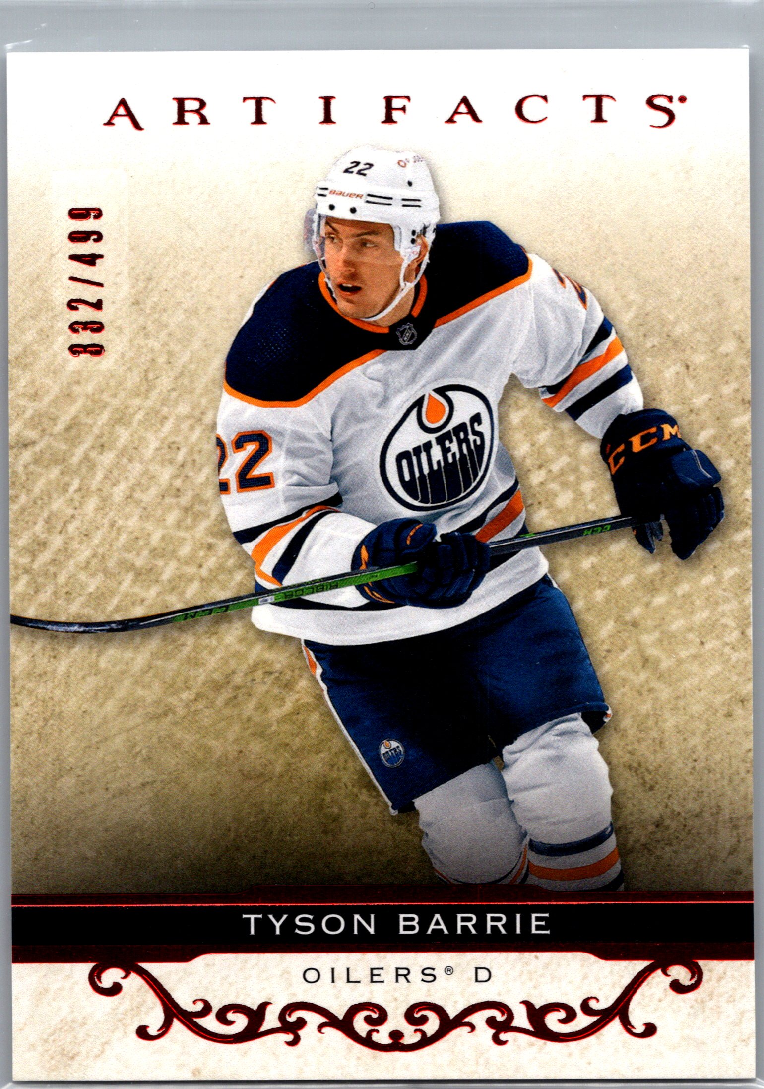 2021-22 Upper Deck Artifacts - Ruby Tyson Barrie #7 SN499 front