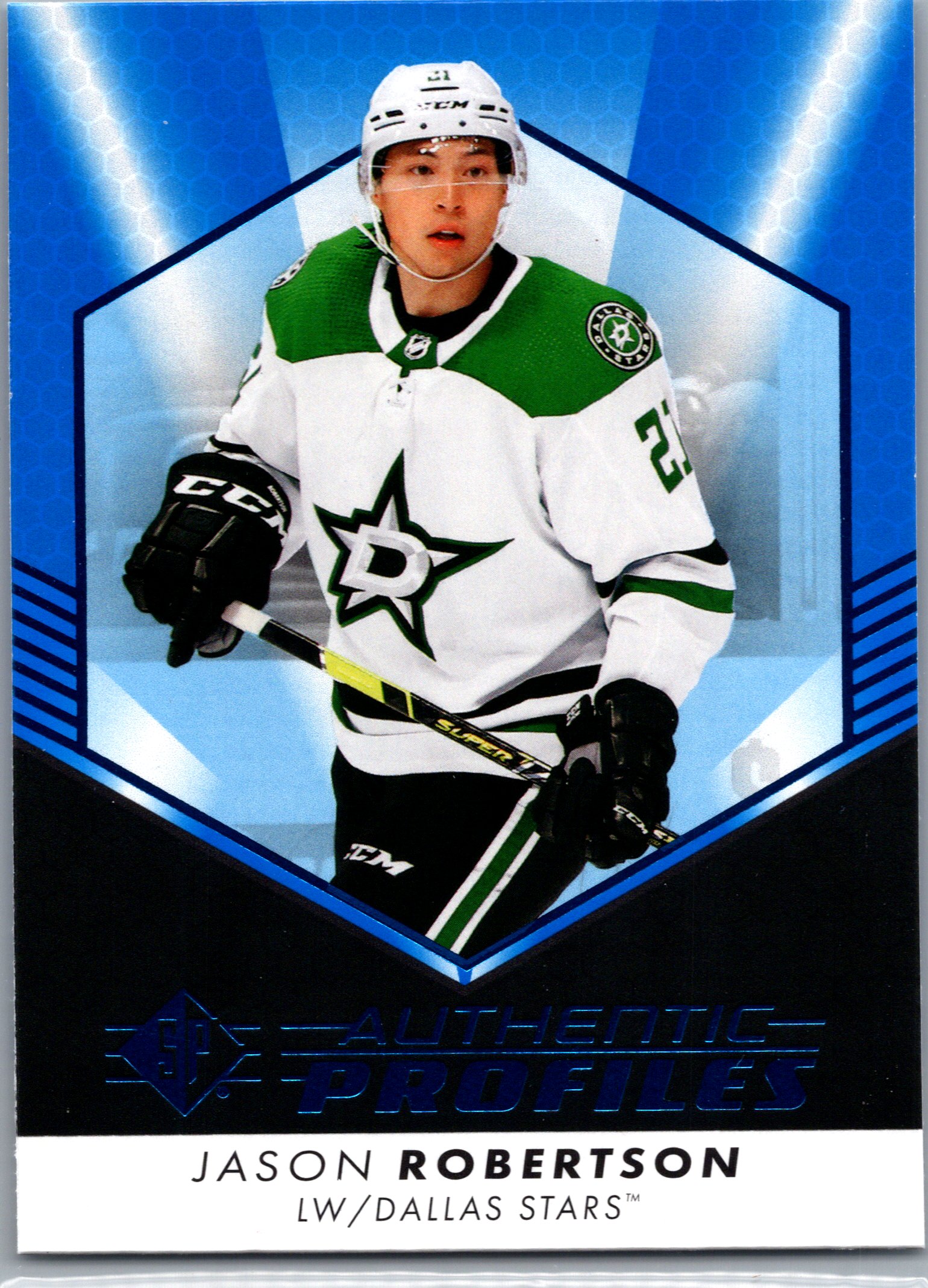 2022-23 SP - Authentic Profiles Blue Jason Robertson #AP-5 front