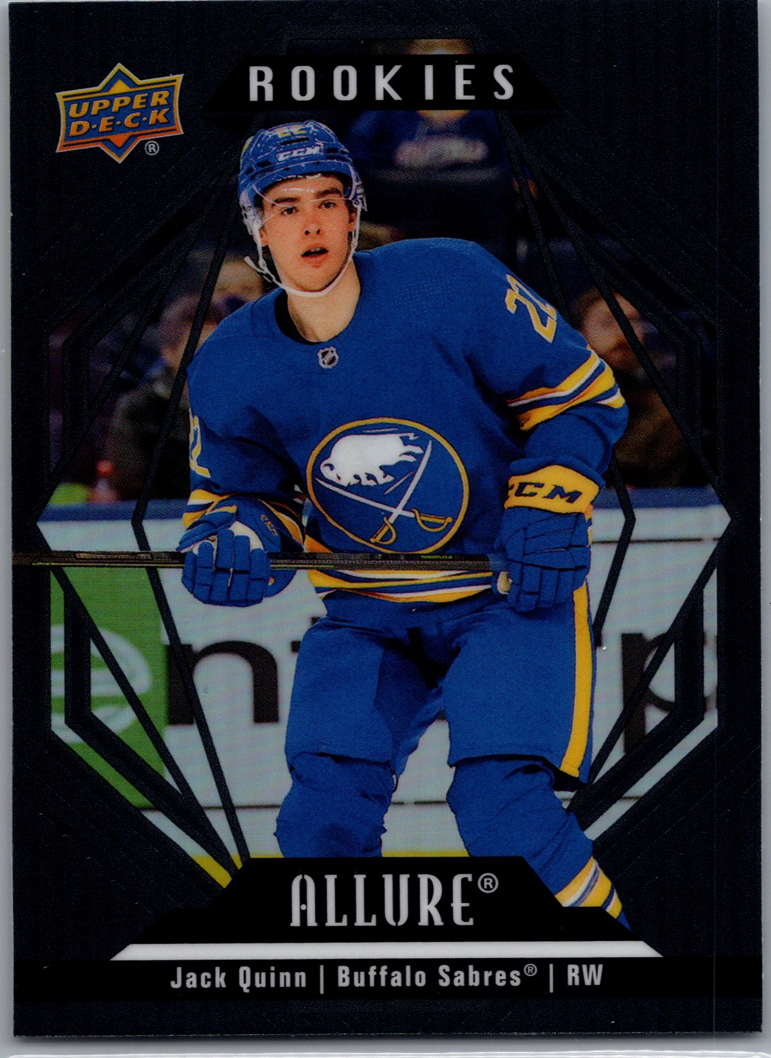 2022-23 Upper Deck Allure - Black Rainbow Jack Quinn #124 front