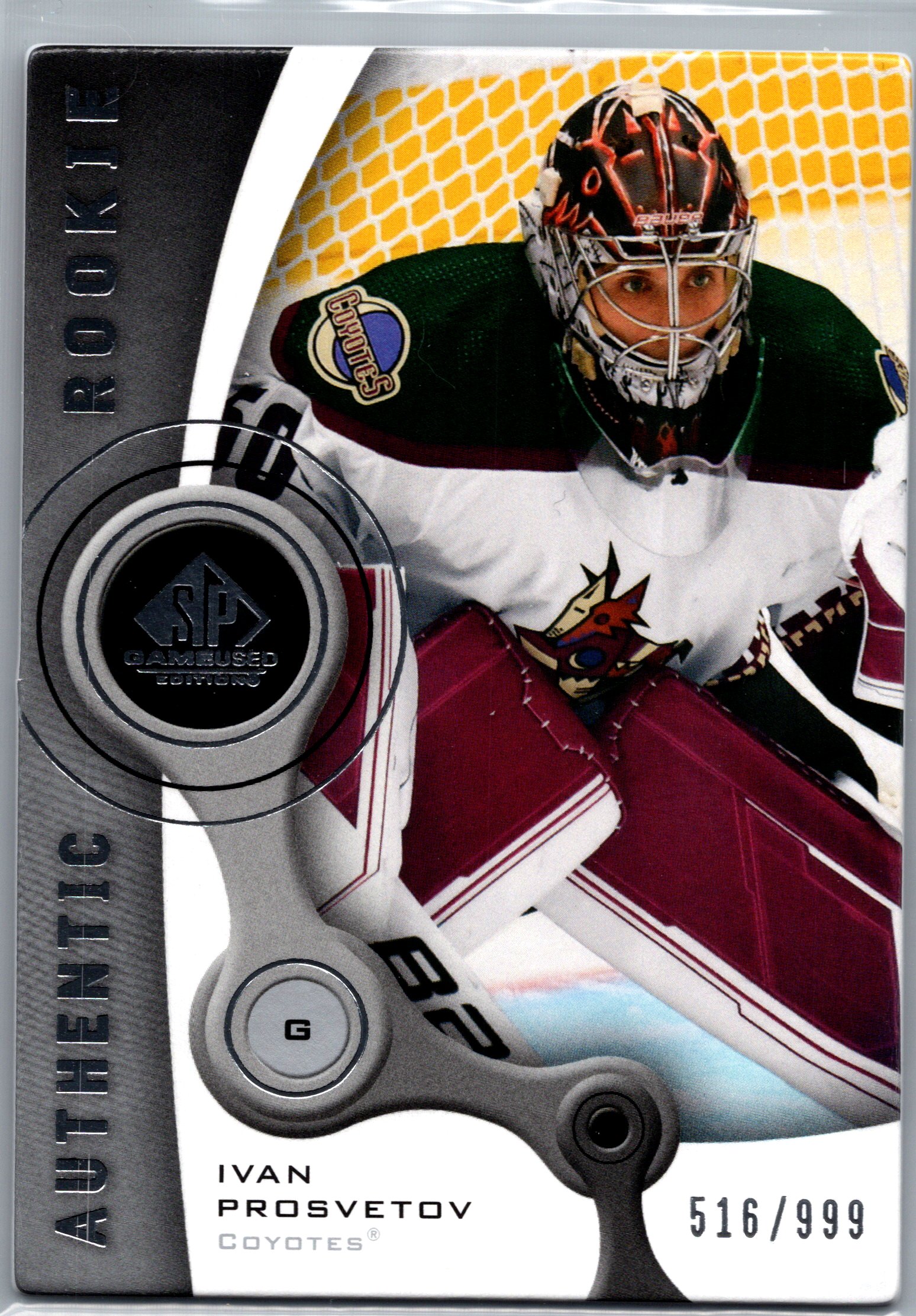 2021-22 SP Game Used - 2005-06 Retro Rookies Ivan Prosvetov #R-44 SN999 front