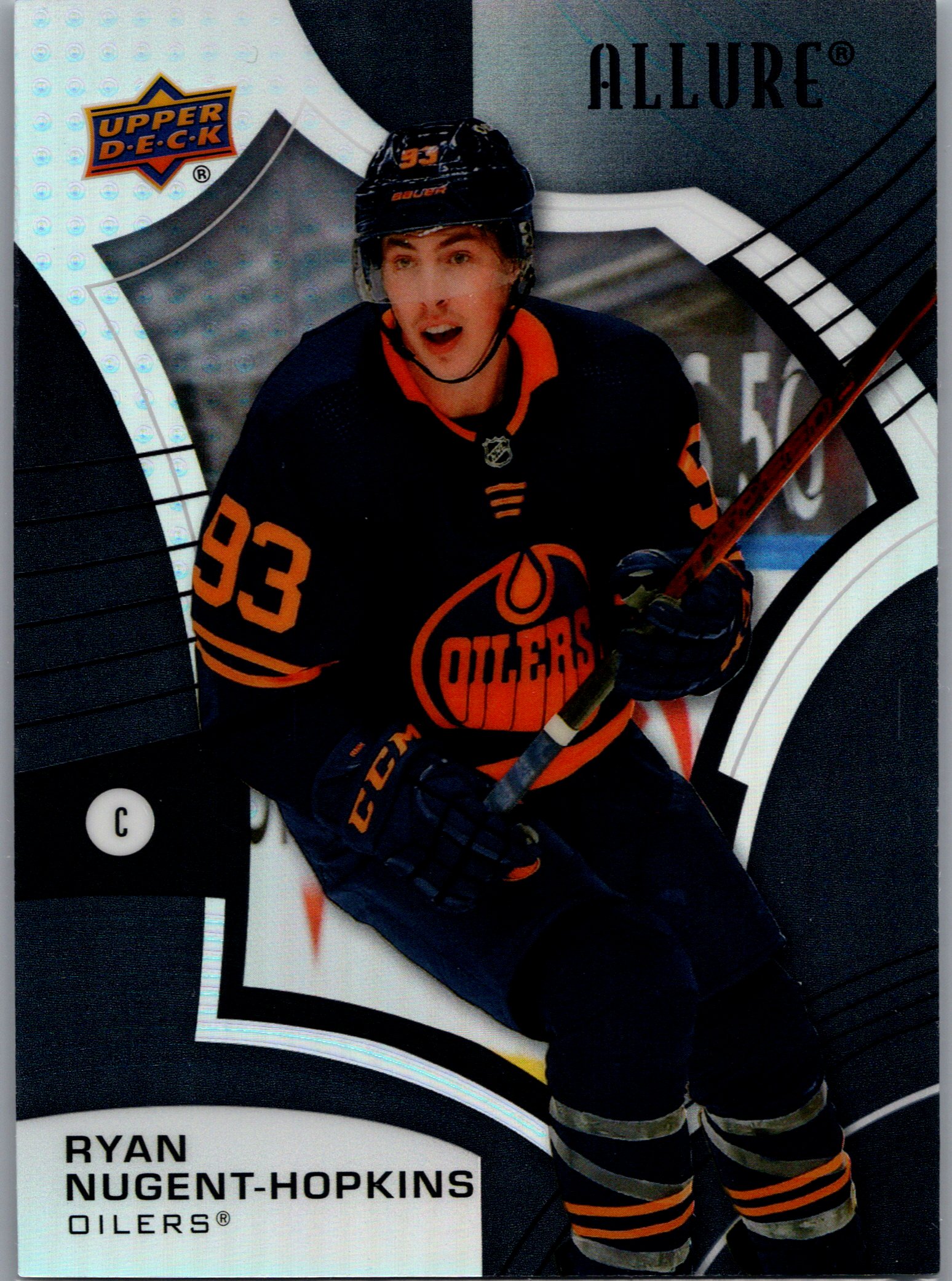 2021-22 Upper Deck Allure - Black Rainbow Ryan Nugent-Hopkins #6 front