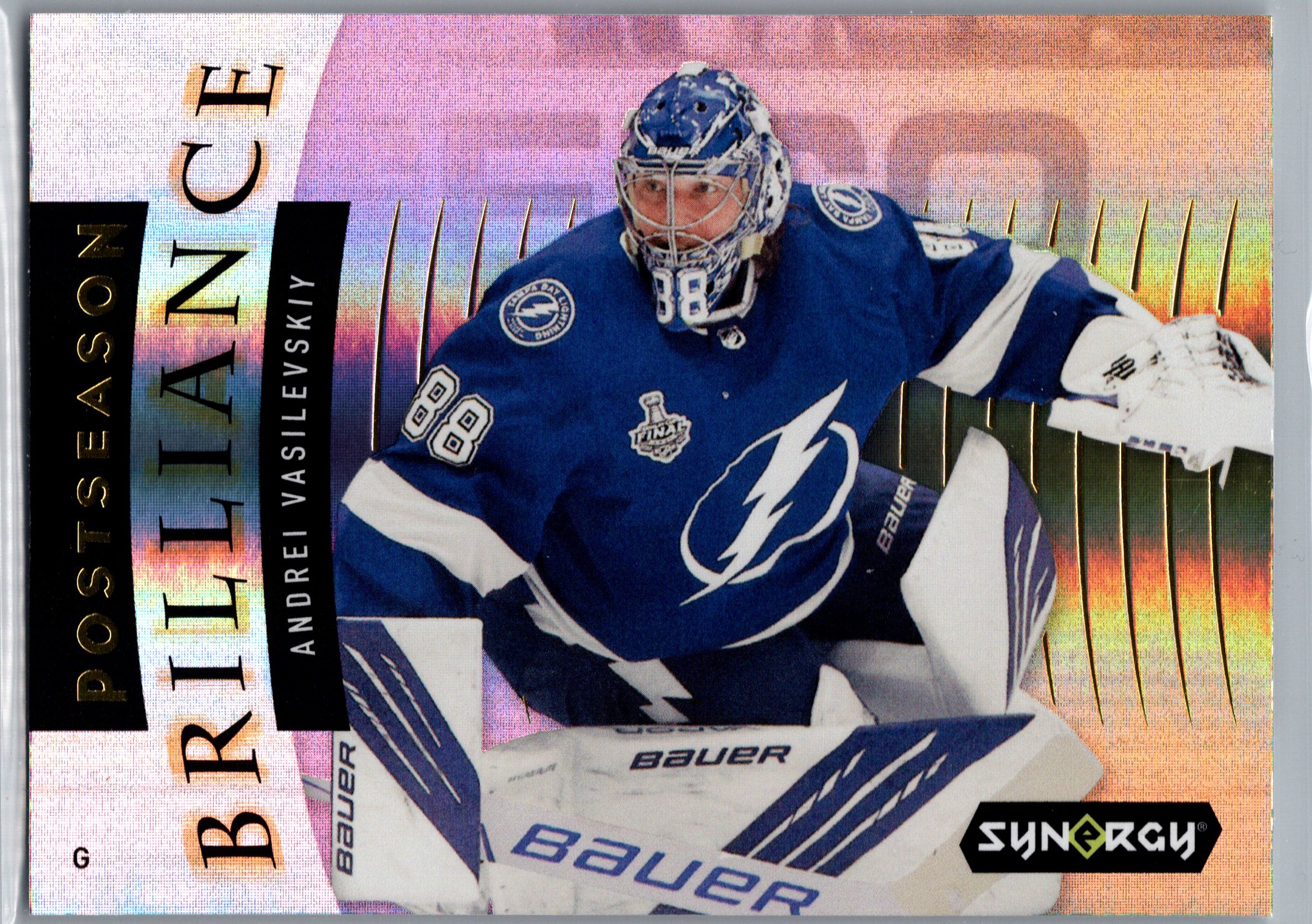 2021-22 Upper Deck Synergy - Postseason Brilliance Andrei Vasilevskiy #PB-4 front