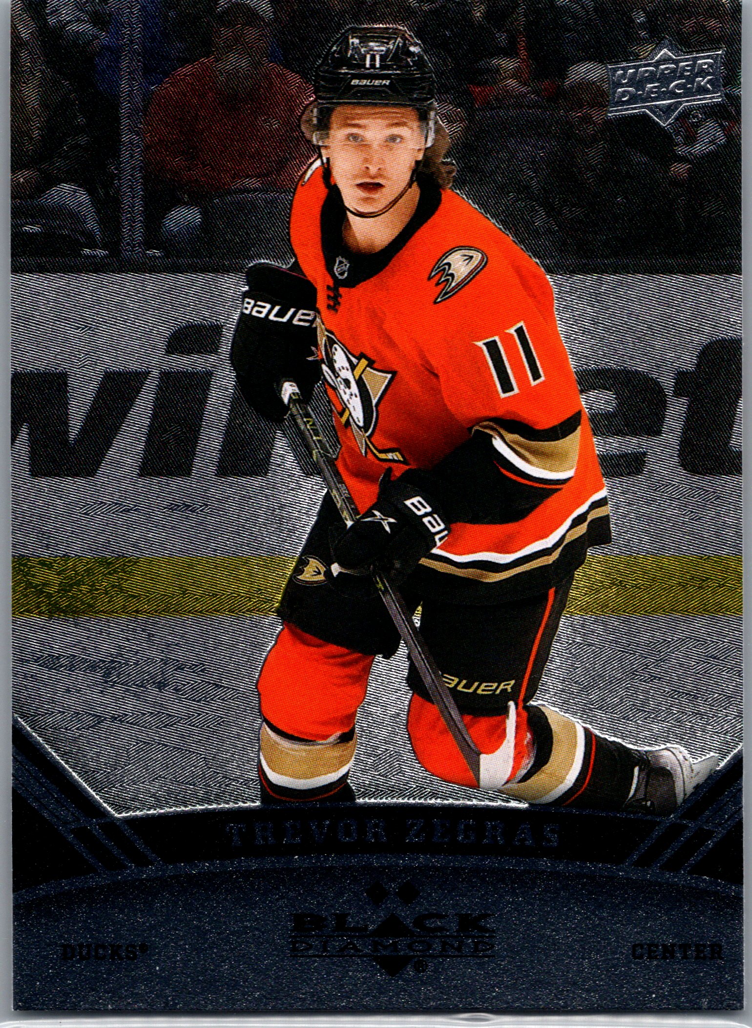 2022-23 Upper Deck - 2006-07 Black Diamond Retro Trevor Zegras #BD-18 front