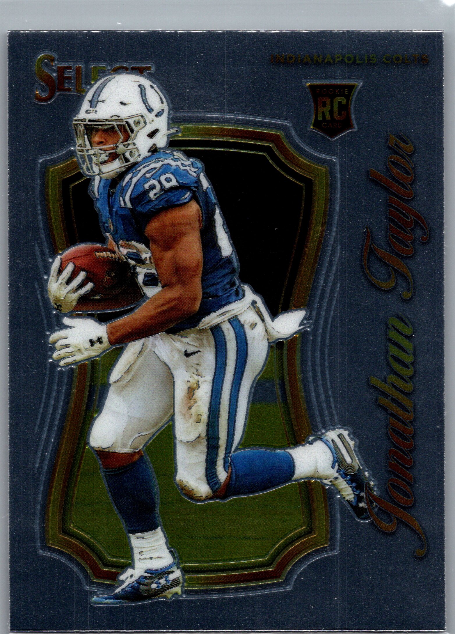 2020 Panini Select - Select Certified Rookies Jonathan Taylor #SCR-16 front