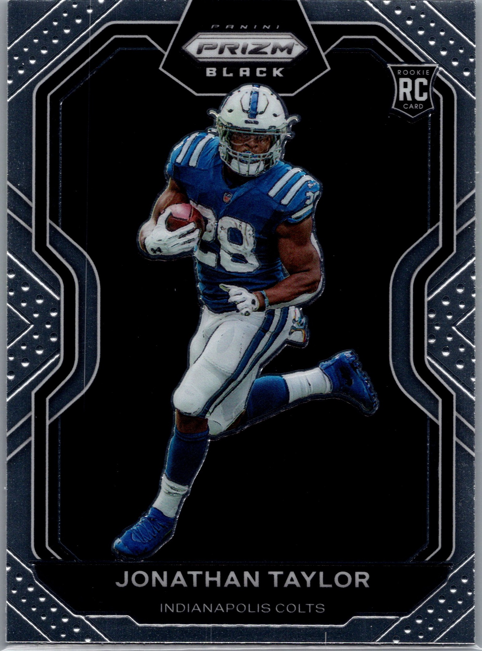 2020 Panini Chronicles - Prizm Black Jonathan Taylor #PB-7 RC front