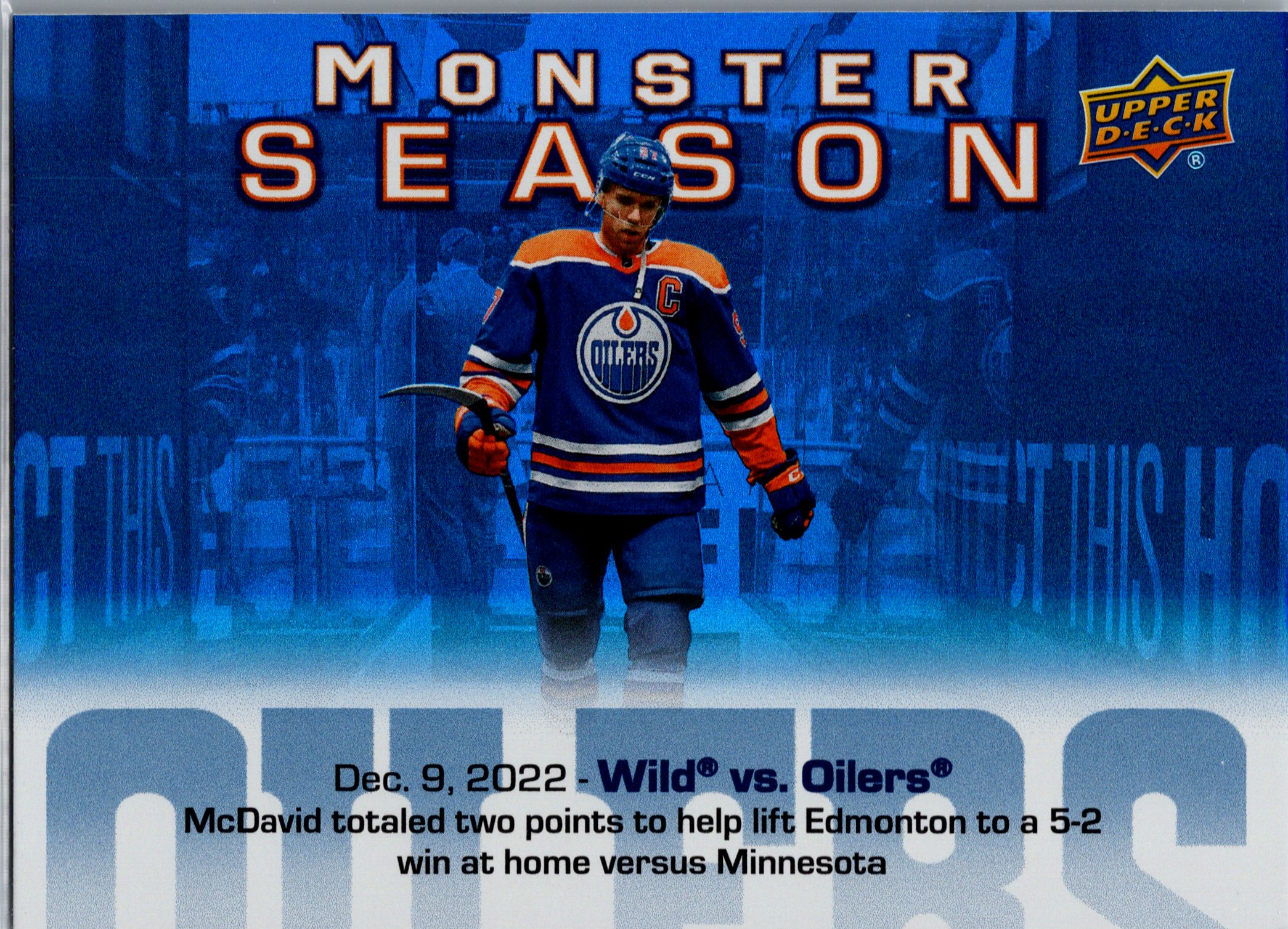 2023-24 Upper Deck - Monster Season Connor McDavid #MS-28 front