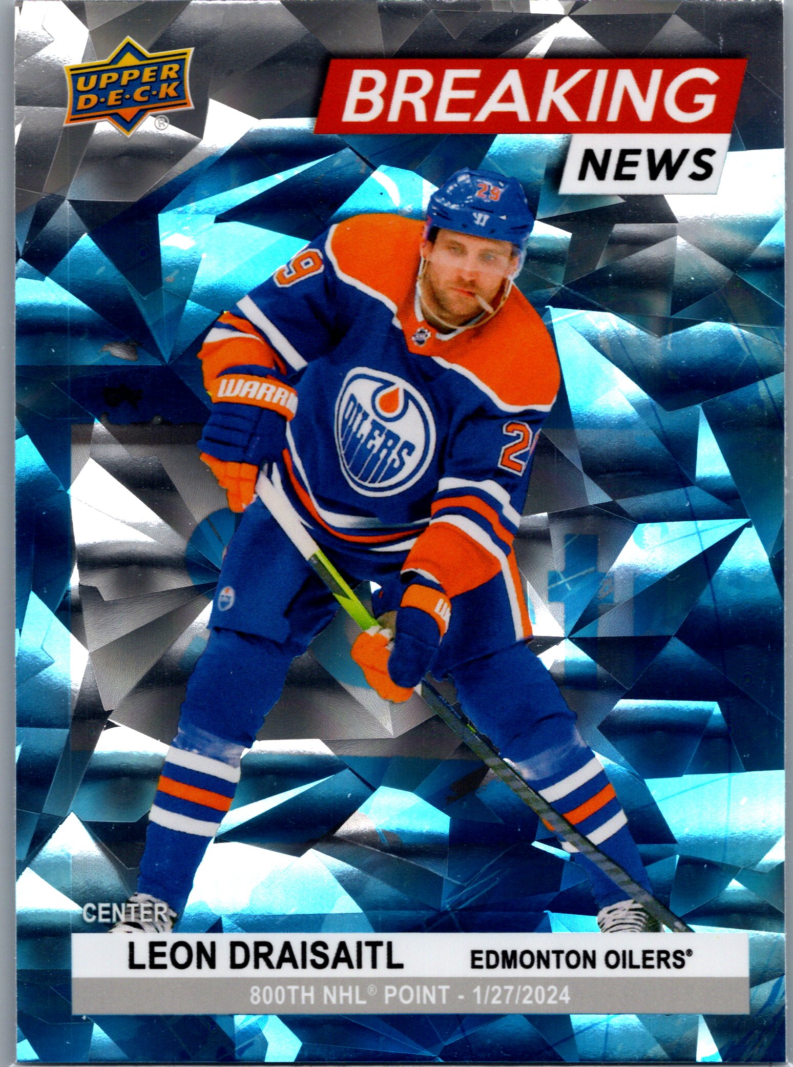 2024-25 Upper Deck - Breaking News Leon Draisaitl #BN-29 front