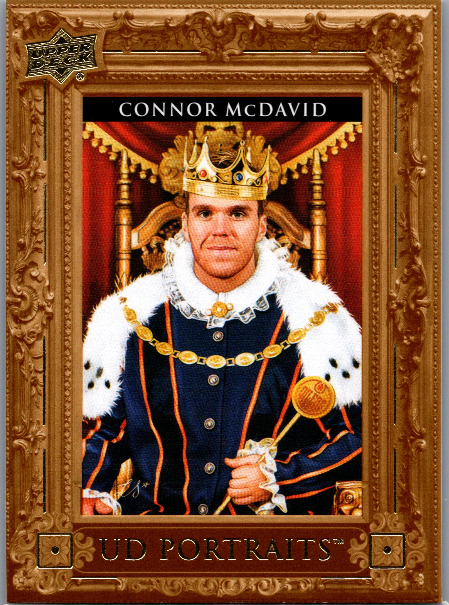 2023-24 Upper Deck - UD Portraits Connor McDavid #P-29 front