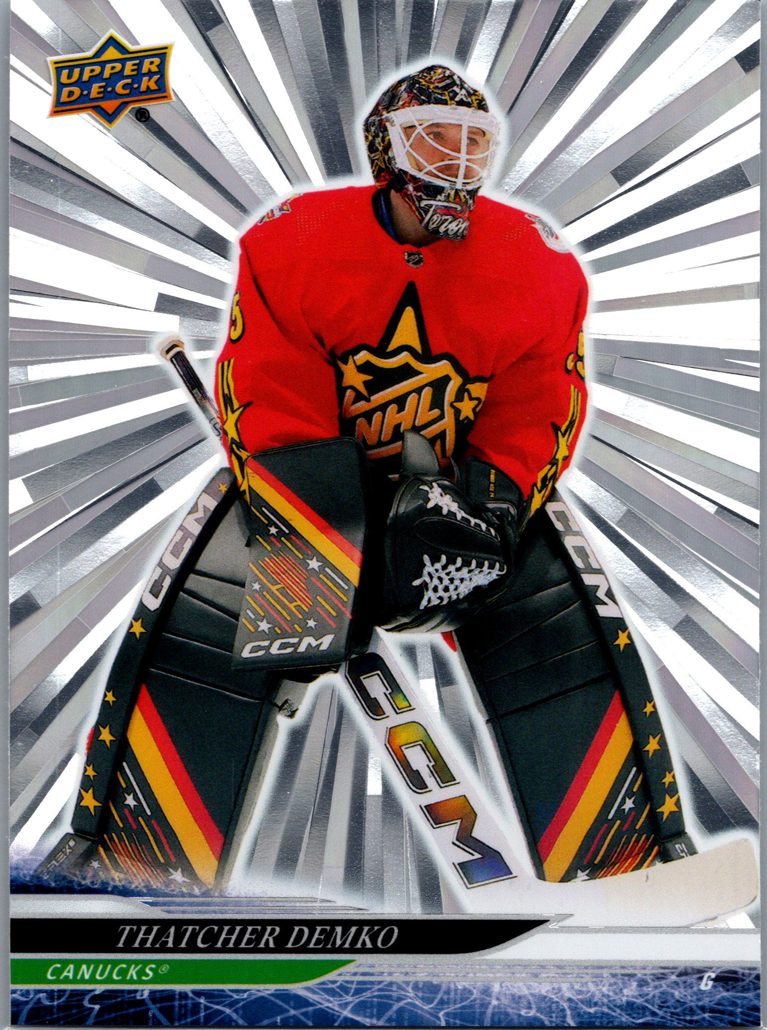 2024-25 Upper Deck - Outburst Silver Thatcher Demko #690 front