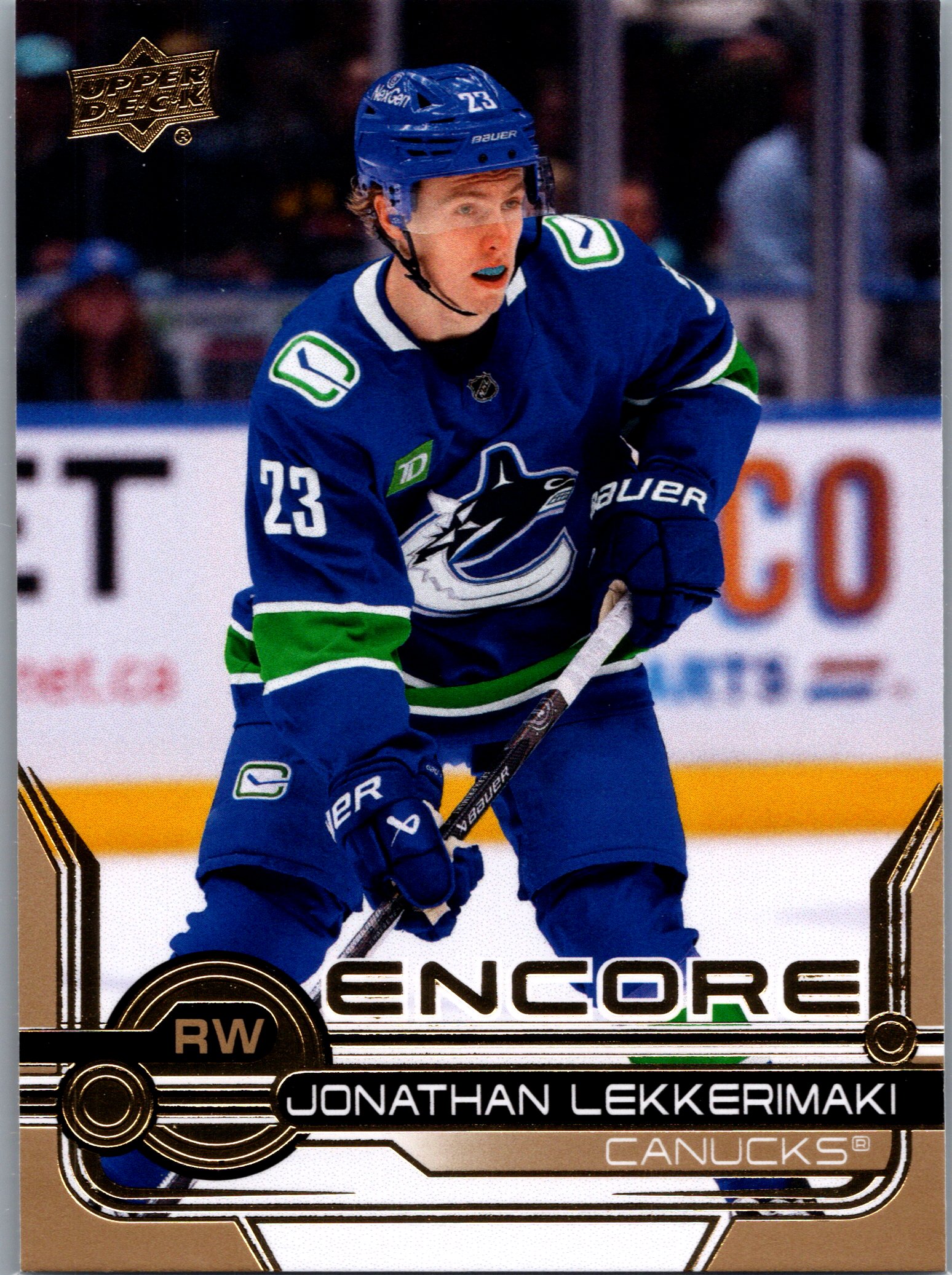 2024-25 Upper Deck - Encore Gold Jonathan Lekkerimaki #E-13 front