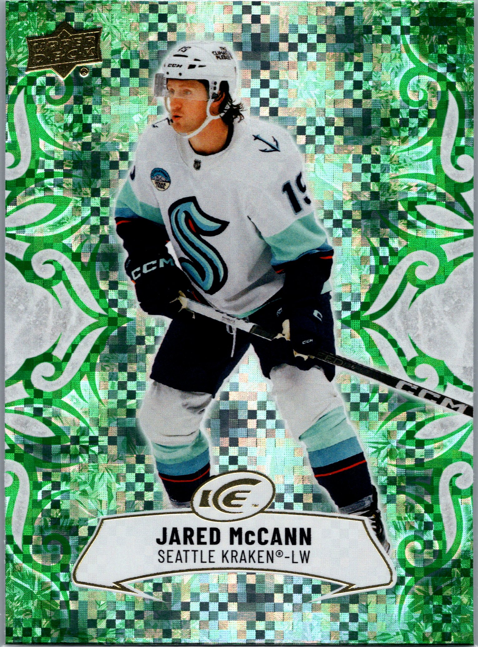 2024-25 Upper Deck Ice - Emerald Green Jared McCann #17 front