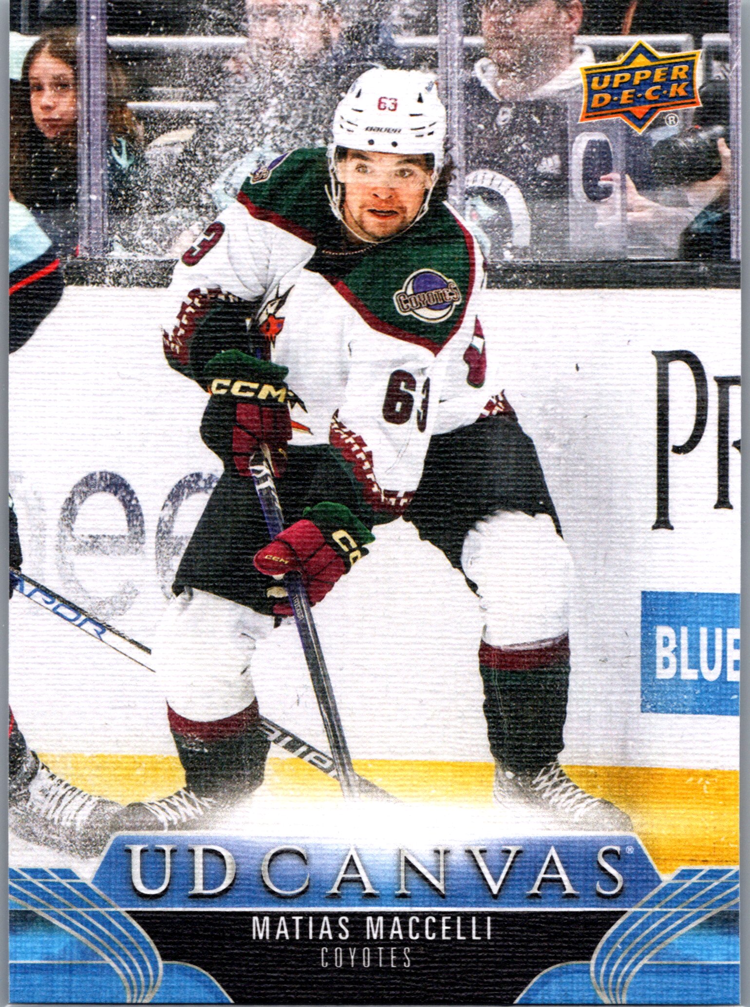 2023-24 Upper Deck - UD Canvas Matias Maccelli #C125 front