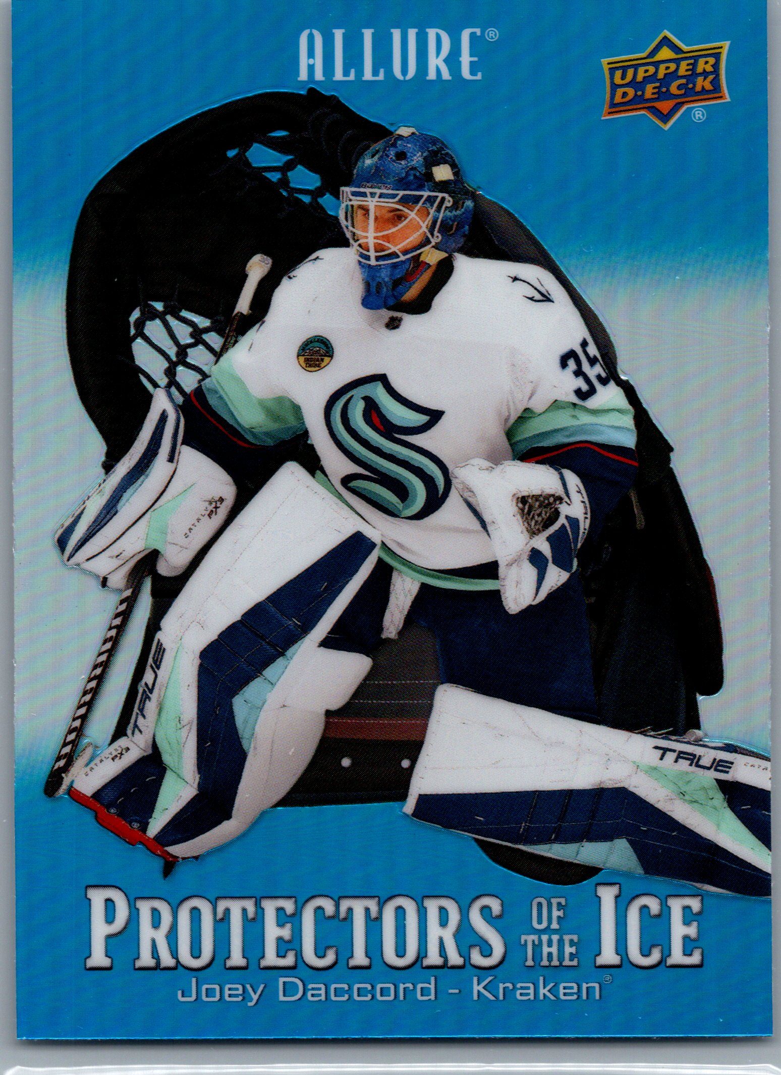 2024-25 Upper Deck Allure - Protectors of the Ice Blue Joey Daccord #PI-2 front