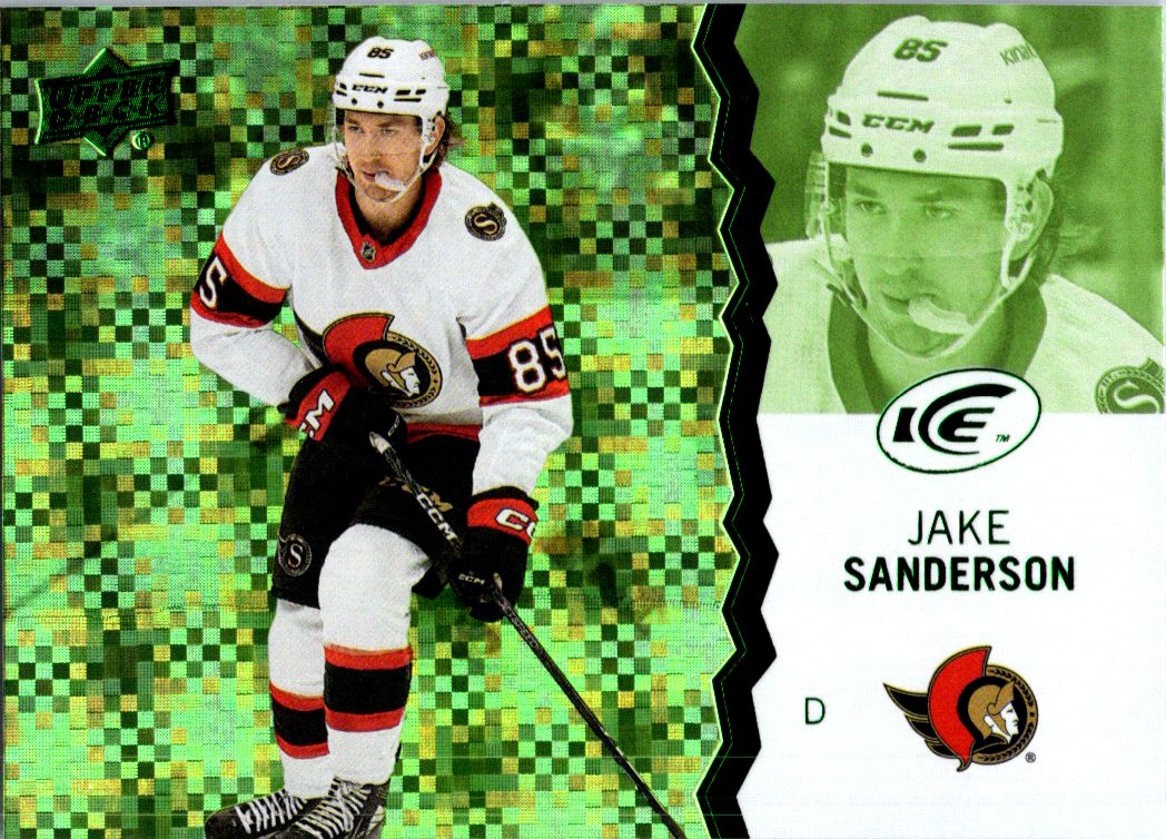 2023-24 Upper Deck Ice - Green Jake Sanderson #40 front
