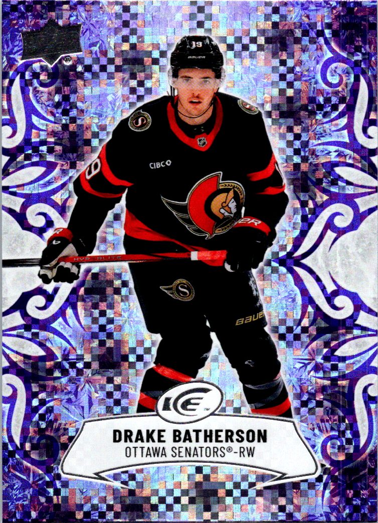 2024-25 Upper Deck Ice - Purple Drake Batherson #72 front