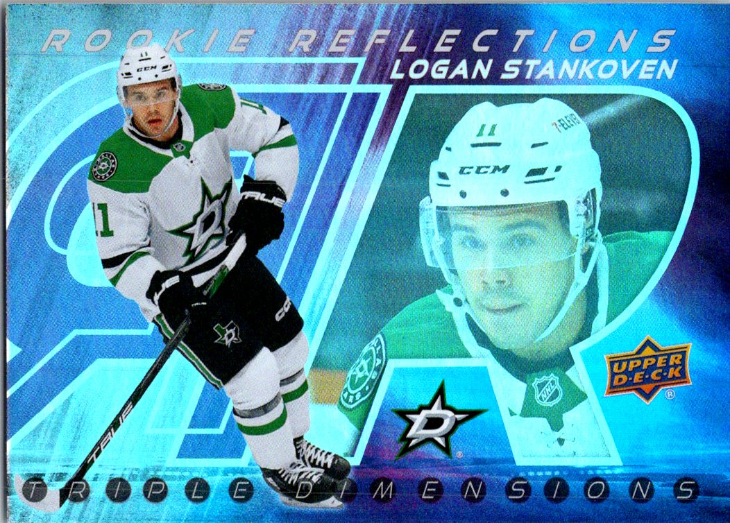 2024-25 Upper Deck - Rookie Reflections Logan Stankoven #RR-9 front
