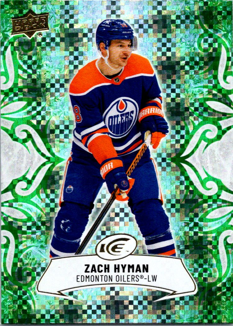 2024-25 Upper Deck Ice - Emerald Green Zach Hyman #57 front
