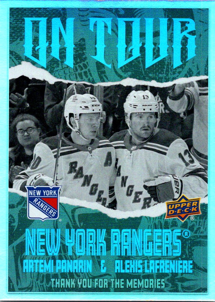 2024-25 Upper Deck - On Tour Artemi Panarin / Alexis Lafreniere #OT-22 front
