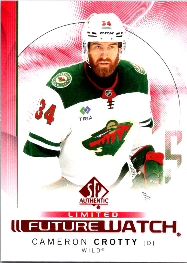 2024-25 SP Authentic - Limited Red Cameron Crotty #160 front