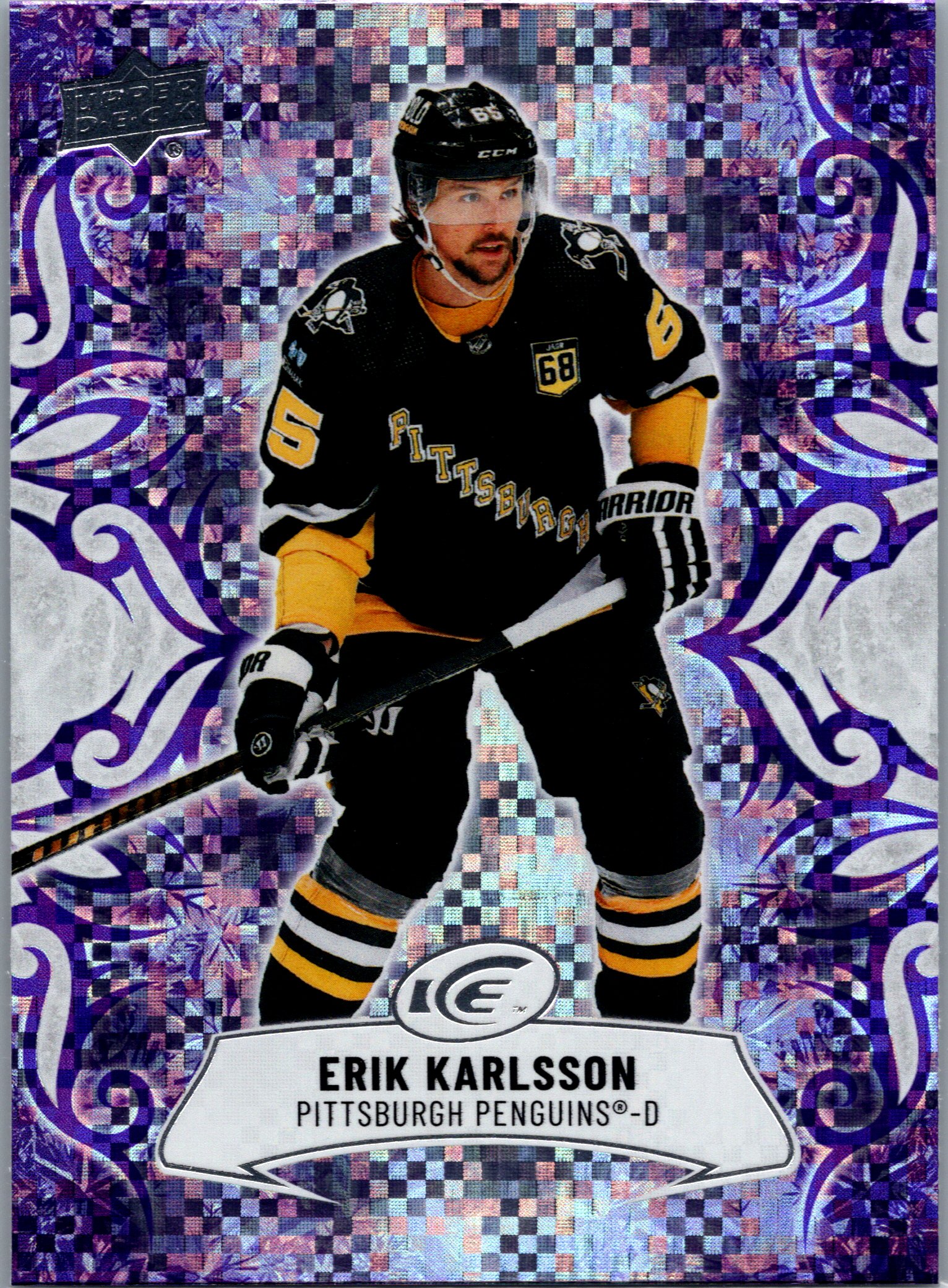2024-25 Upper Deck Ice - Purple Erik Karlsson #80 front
