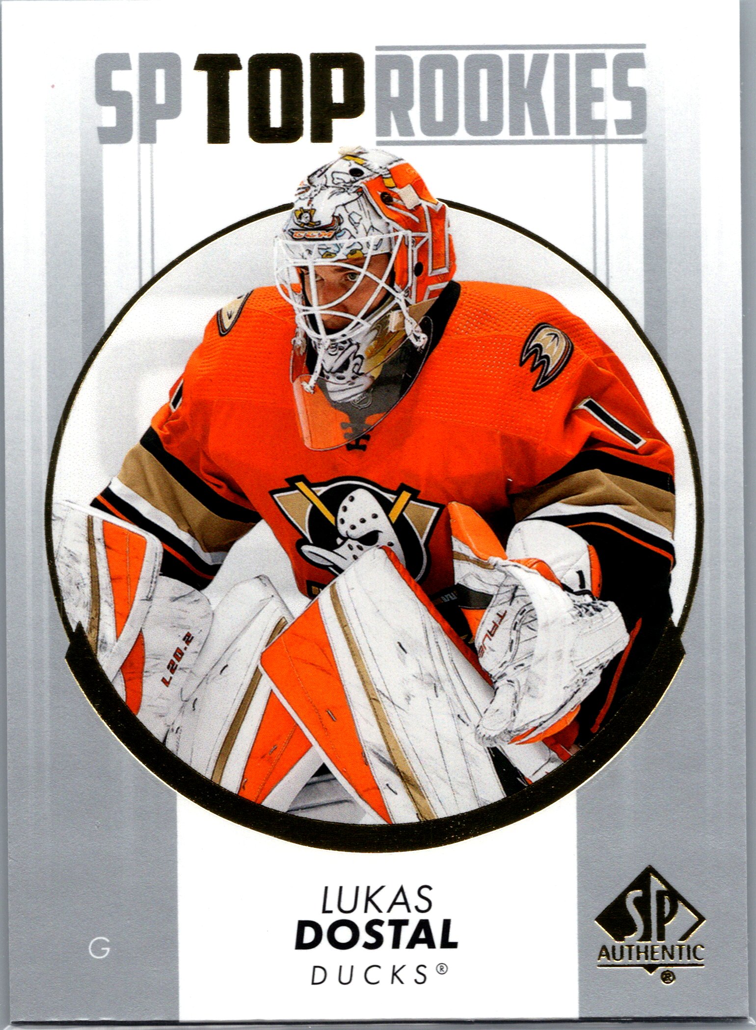 2022-23 SP Authentic - Top Rookies Blue Lukas Dostal #TR-28 front