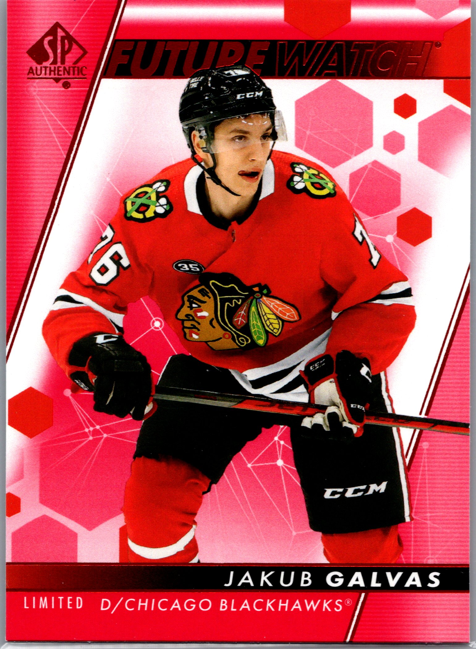 2022-23 SP Authentic - Limited Red Jakub Galvas #183 front