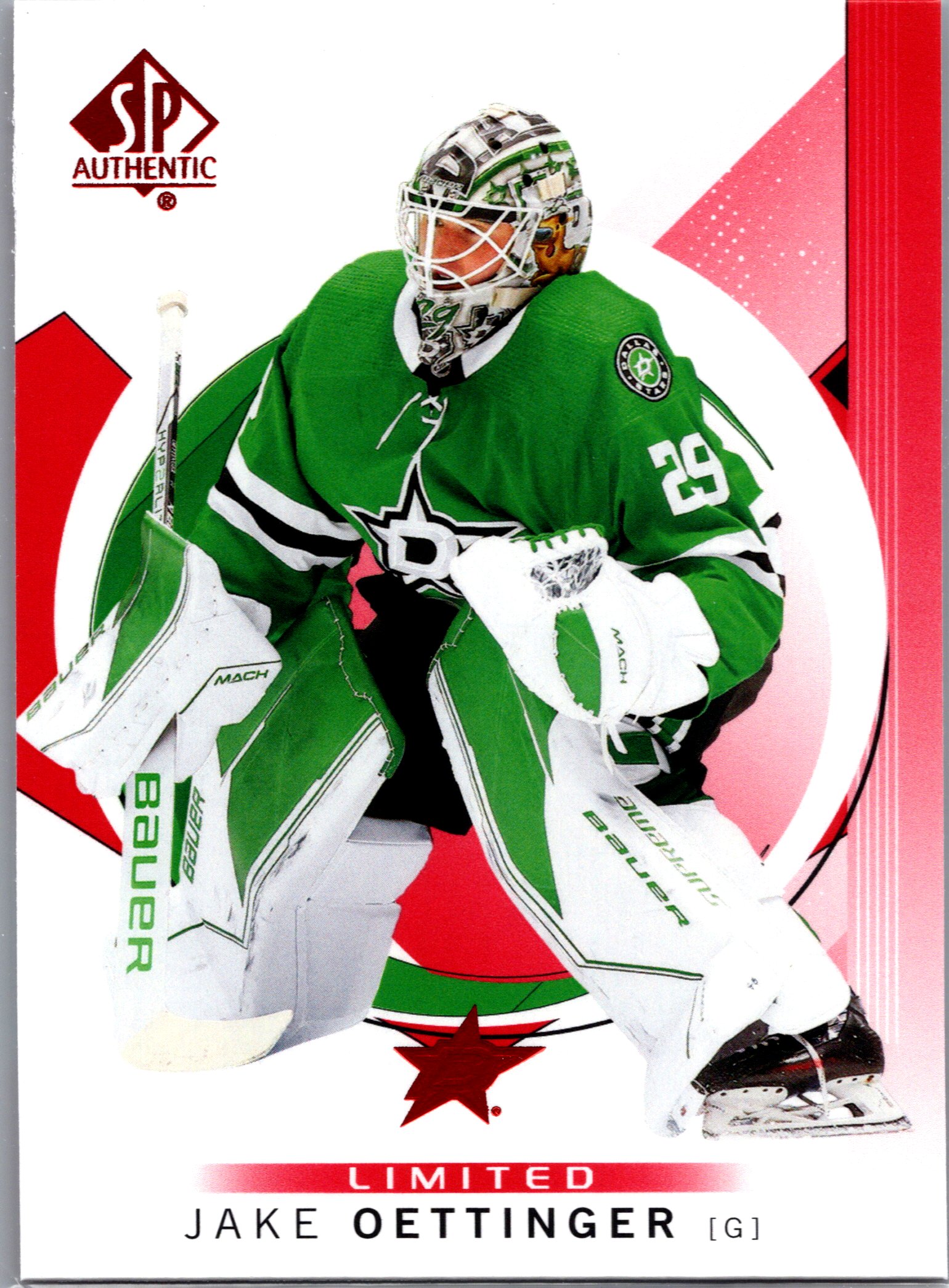 2024-25 SP Authentic - Limited Red Jake Oettinger #30 front