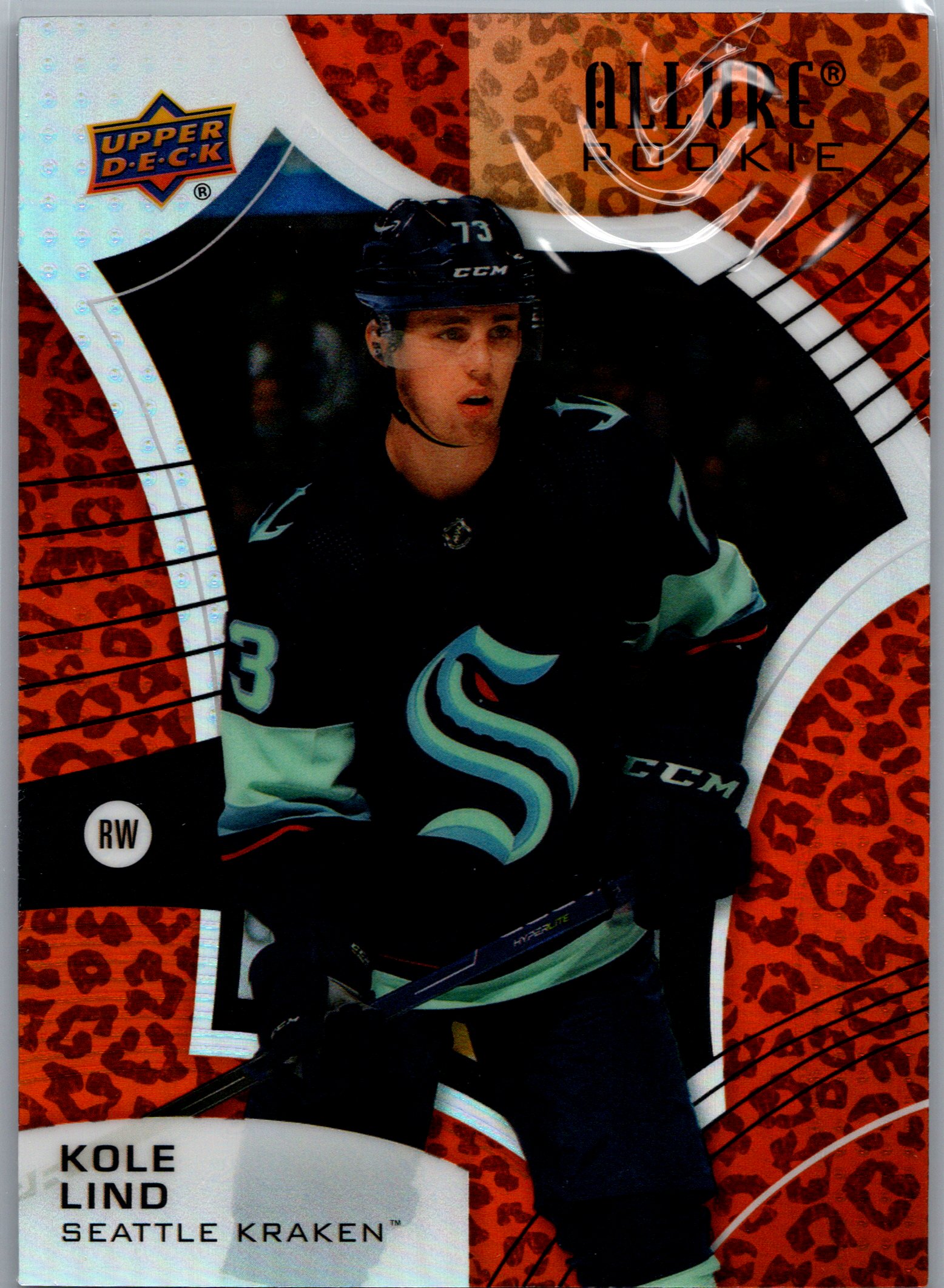 2021-22 Upper Deck Allure - Leopard Kole Lind #120 front