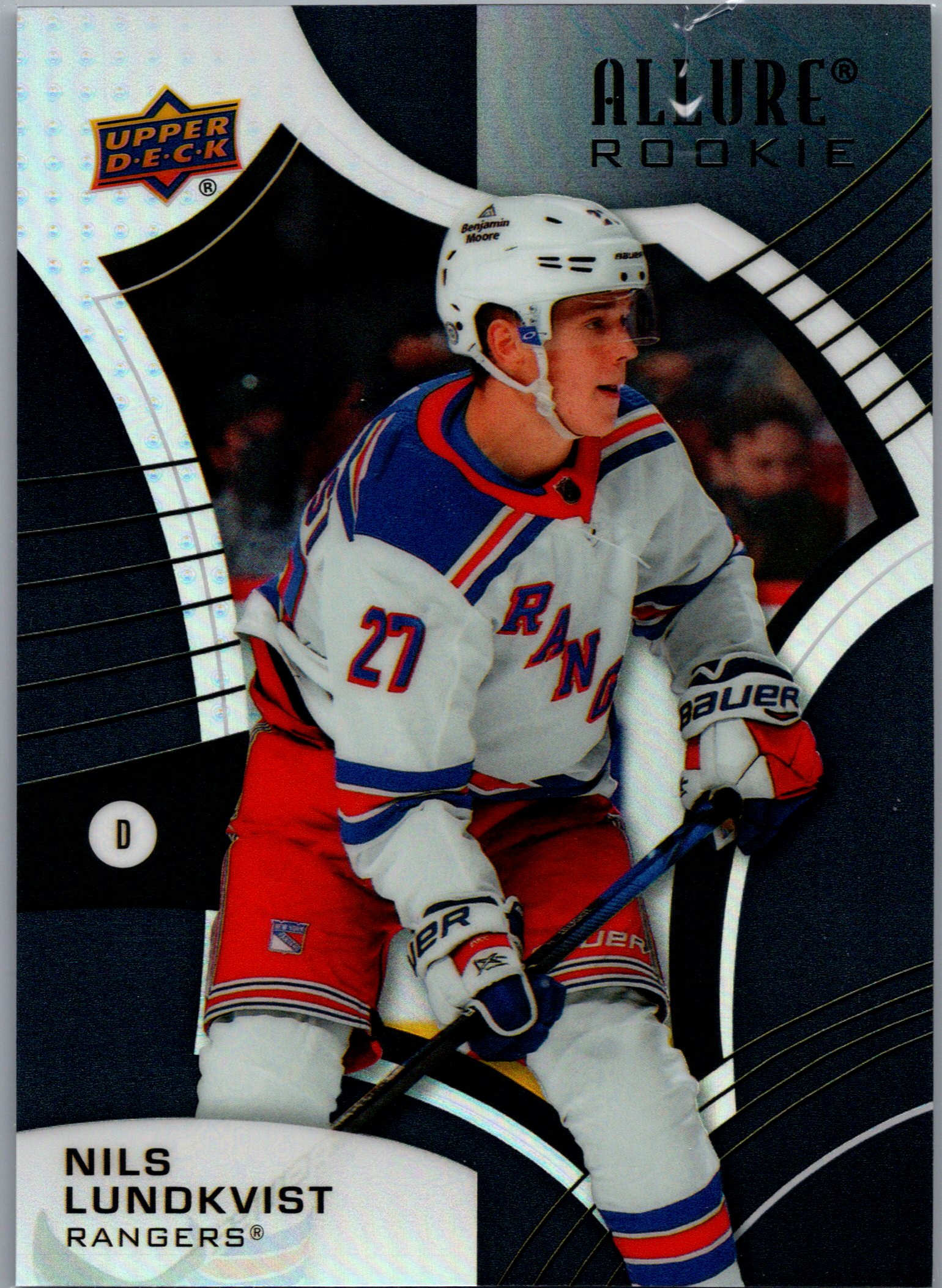 2021-22 Upper Deck Allure - Black Rainbow Nils Lundkvist #106 front