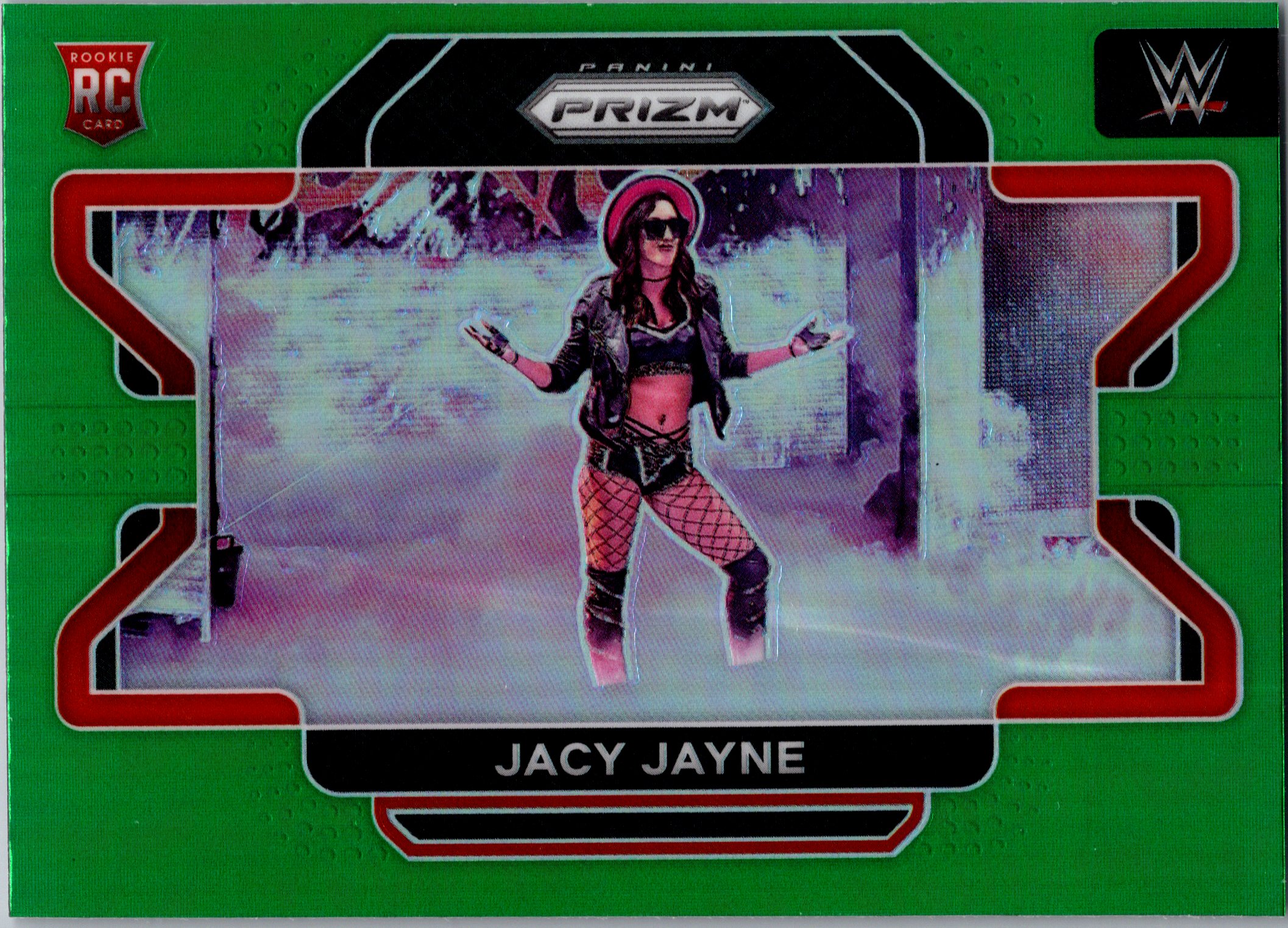 2022 Panini Prizm WWE - Green Jacy Jayne #83 RC front