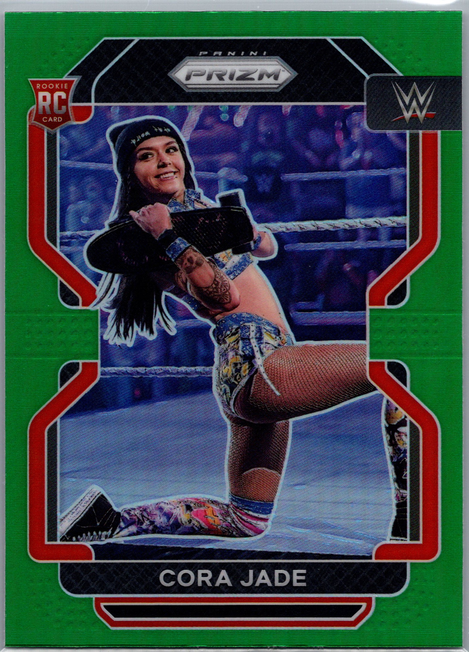 2022 Panini Prizm WWE - Green Cora Jade #188 RC front