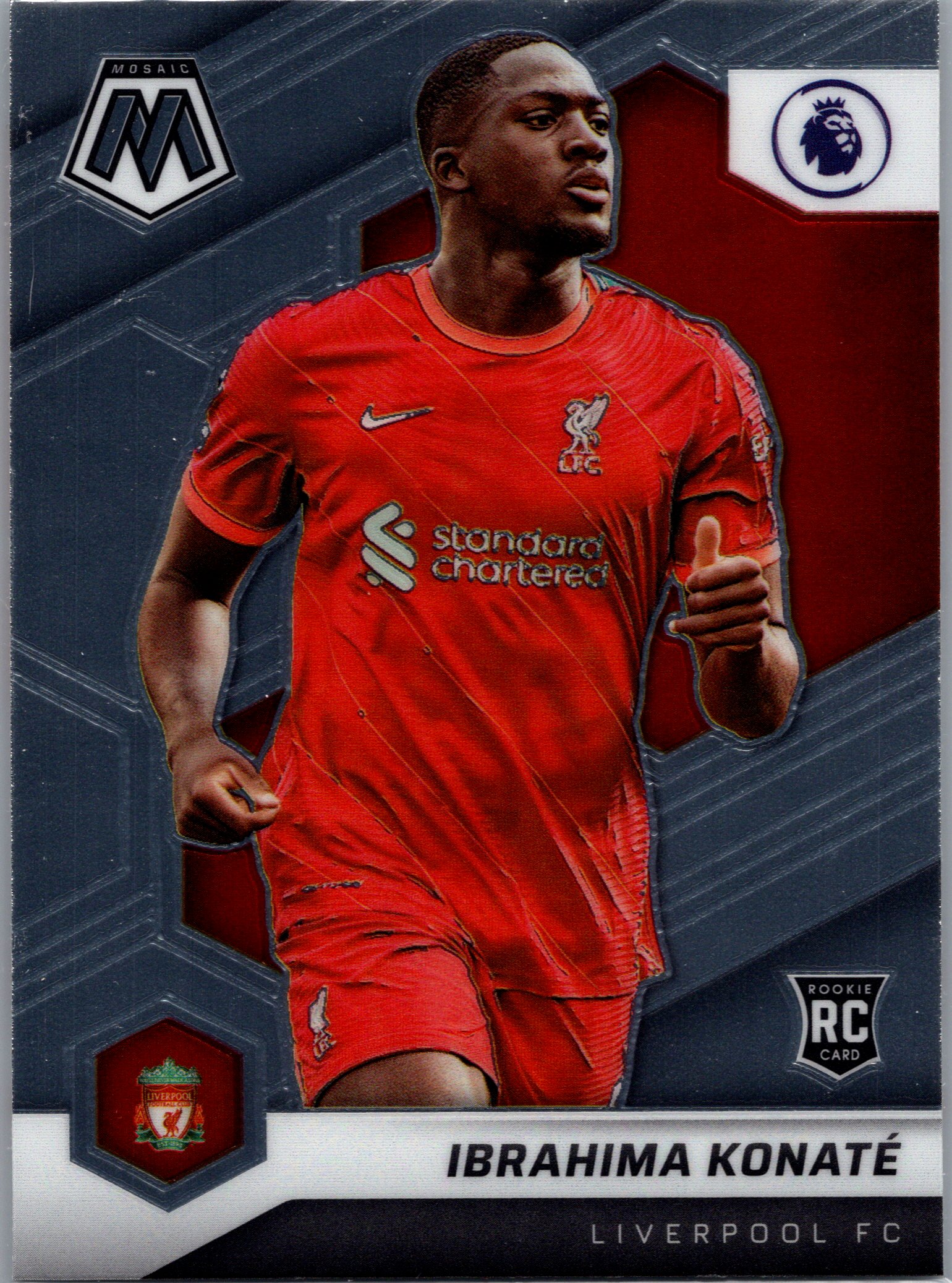2021-22 Panini Mosaic Premier League Ibrahima Konate #174 front
