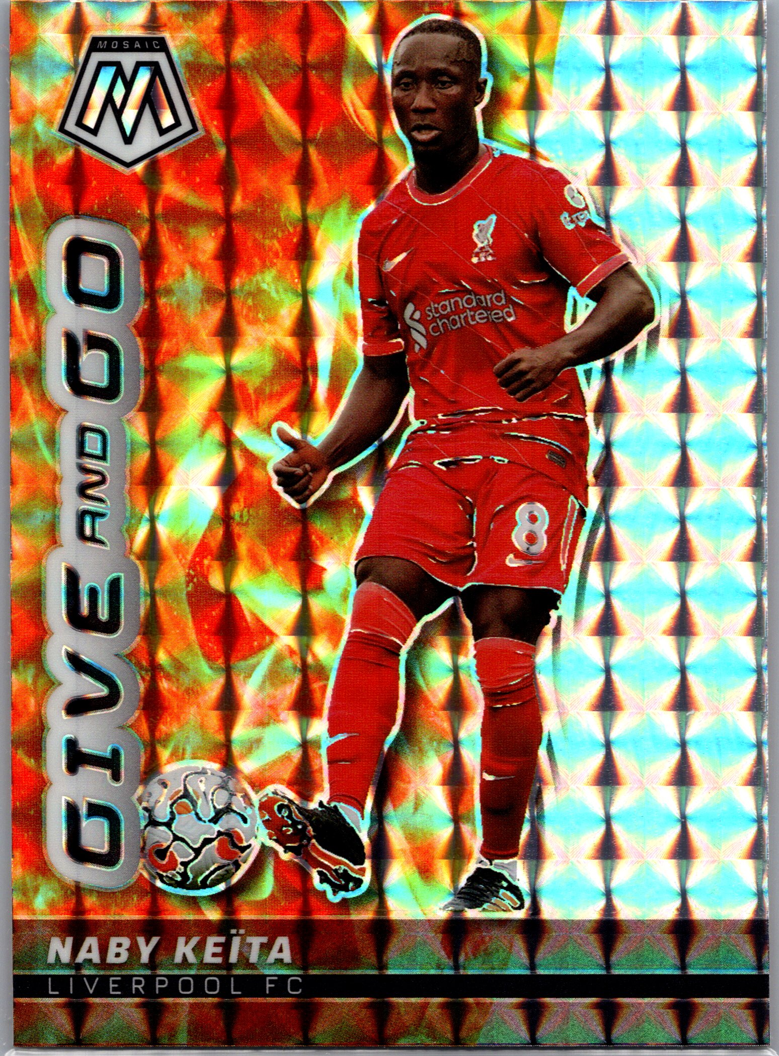 2021-22 Panini Mosaic Premier League - Give and Go Mosaic Naby Keita #26 front
