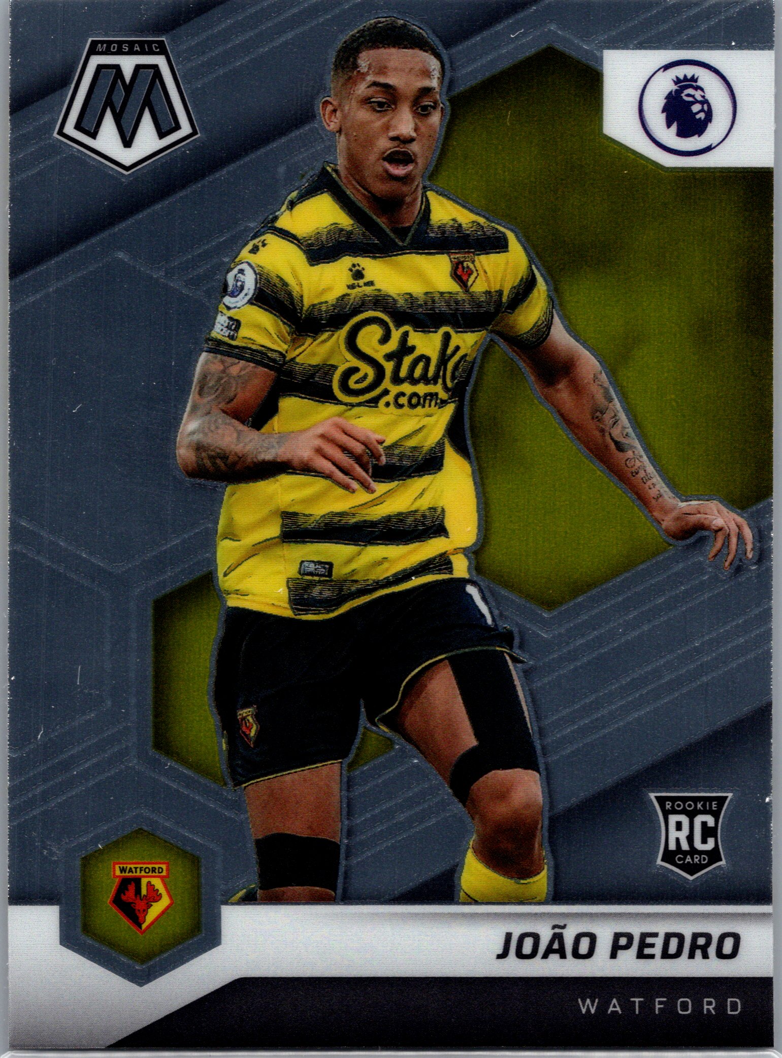 2021-22 Panini Mosaic Premier League Joao Pedro #46 RC front
