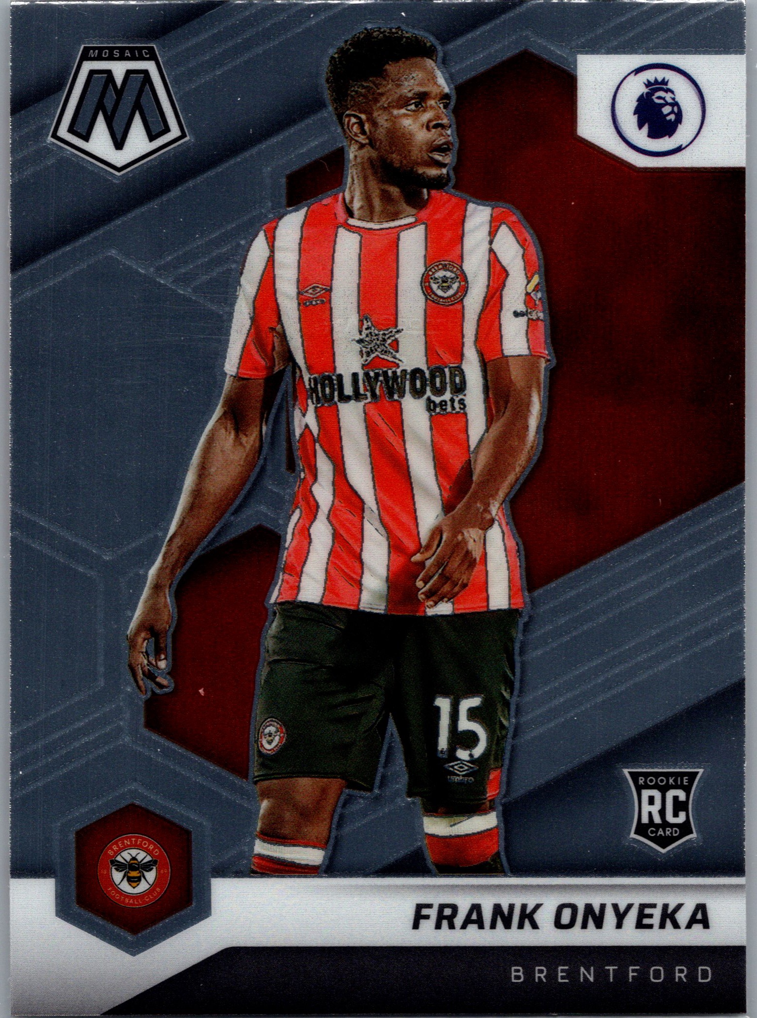 2021-22 Panini Mosaic Premier League Frank Onyeka #73 RC front