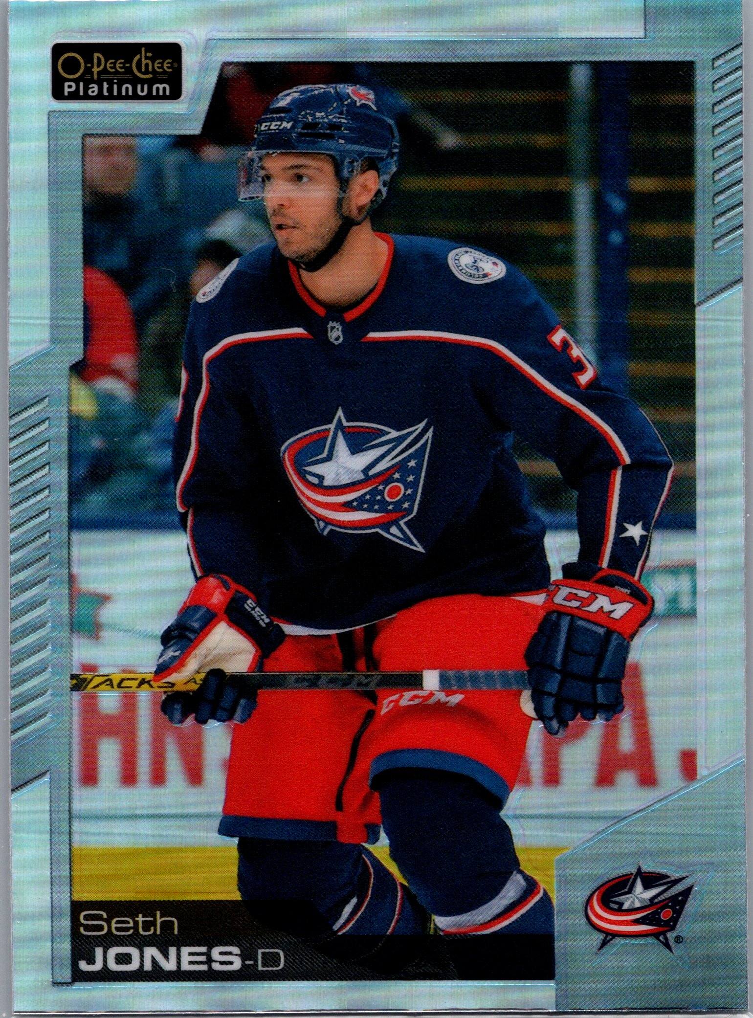 2020-21 O-Pee-Chee Platinum - Rainbow Seth Jones #78 front