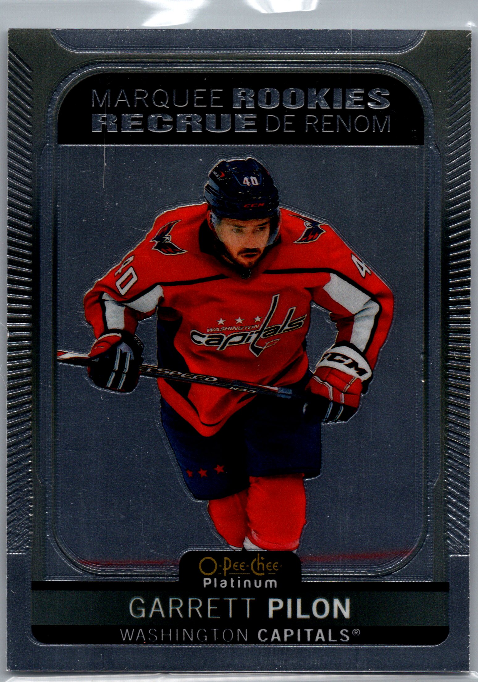 2021-22 O-Pee-Chee Platinum Garrett Pilon #250 RC front