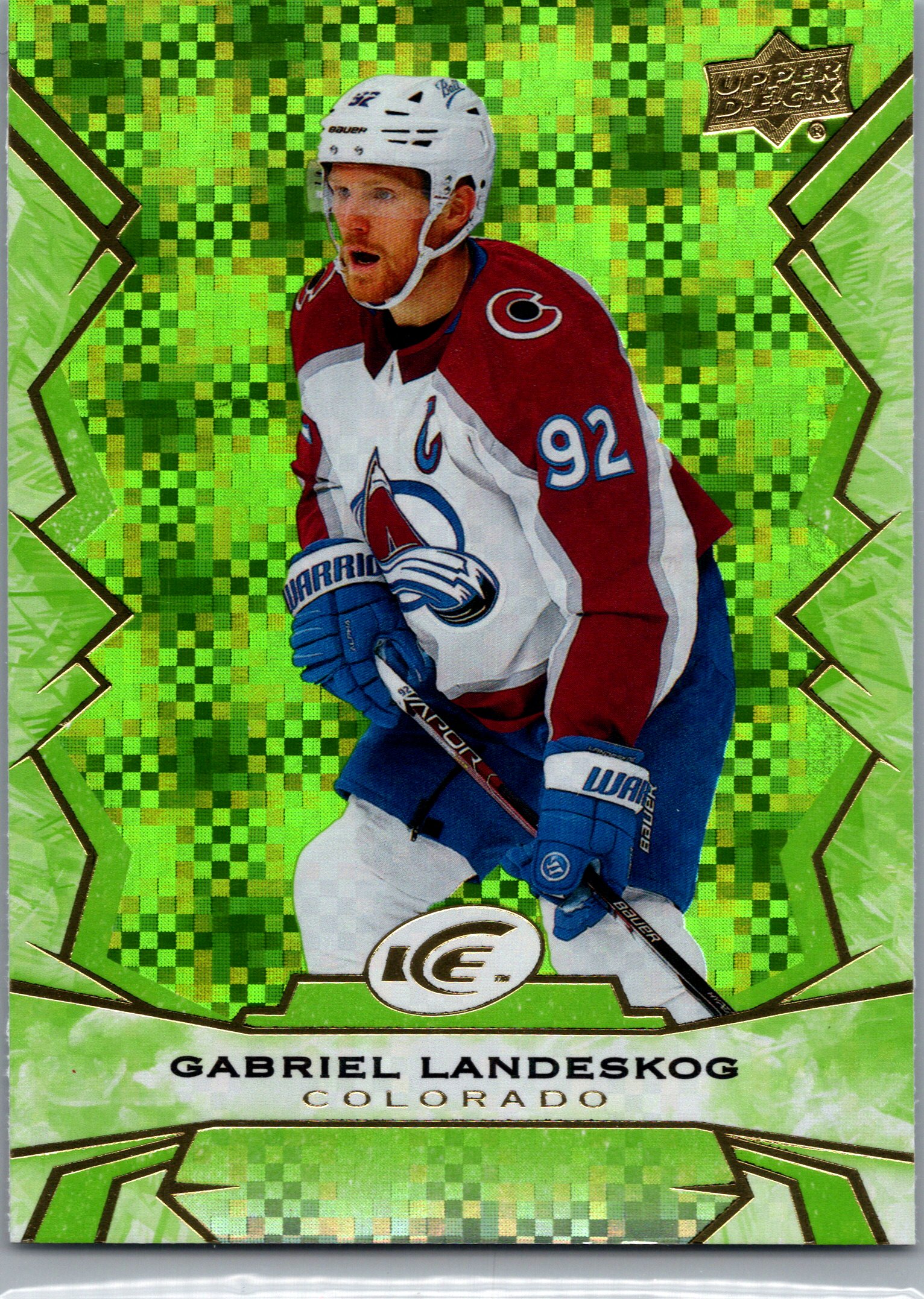 2022-23 Upper Deck Ice - Green Gabriel Landeskog #34 front