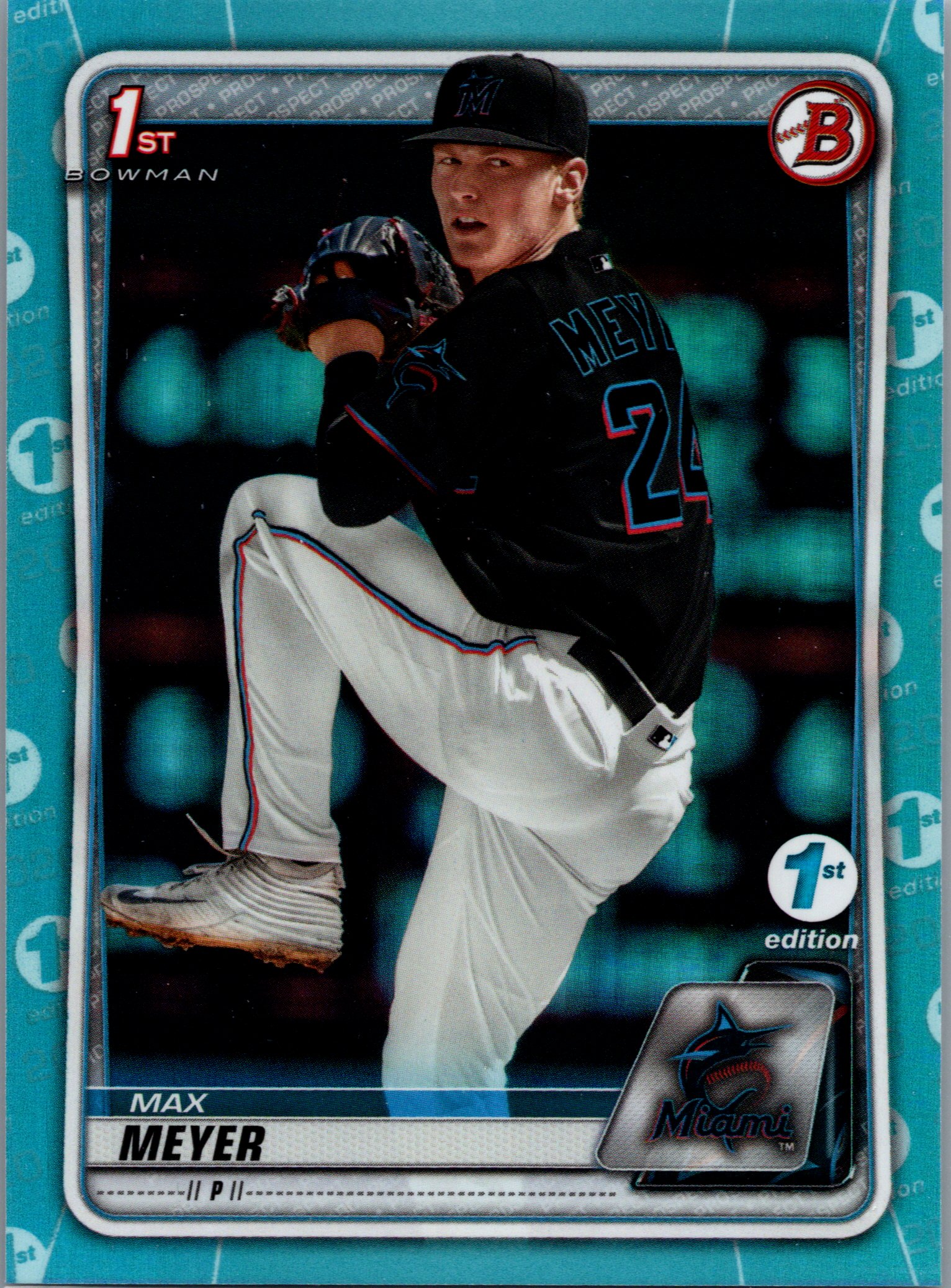 2020 Bowman Draft - Chrome Sky Blue Max Meyer #BD-50 front