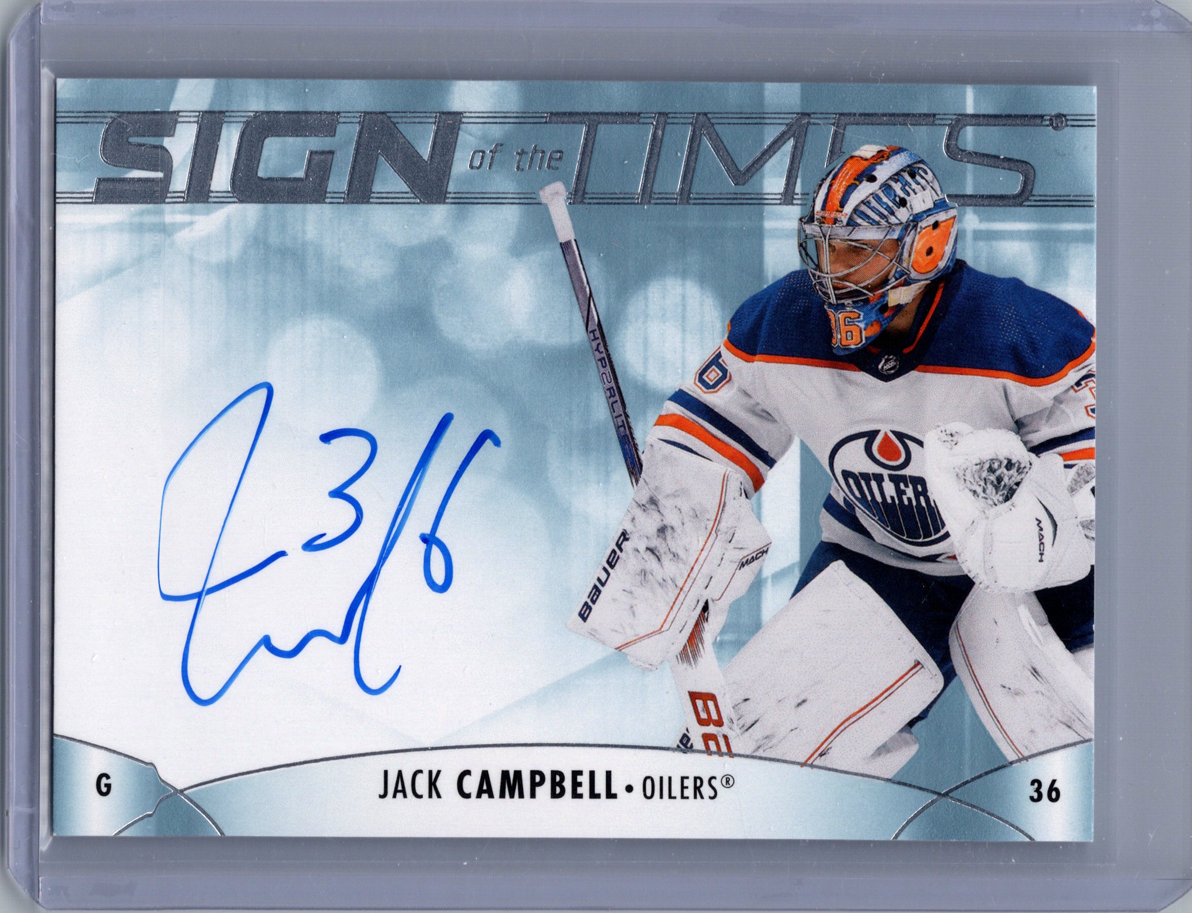 2024-25 SP Authentic - 2023-24 SP Authentic Update I: Sign of the Times Jack Campbell #SOTT-JC AU front