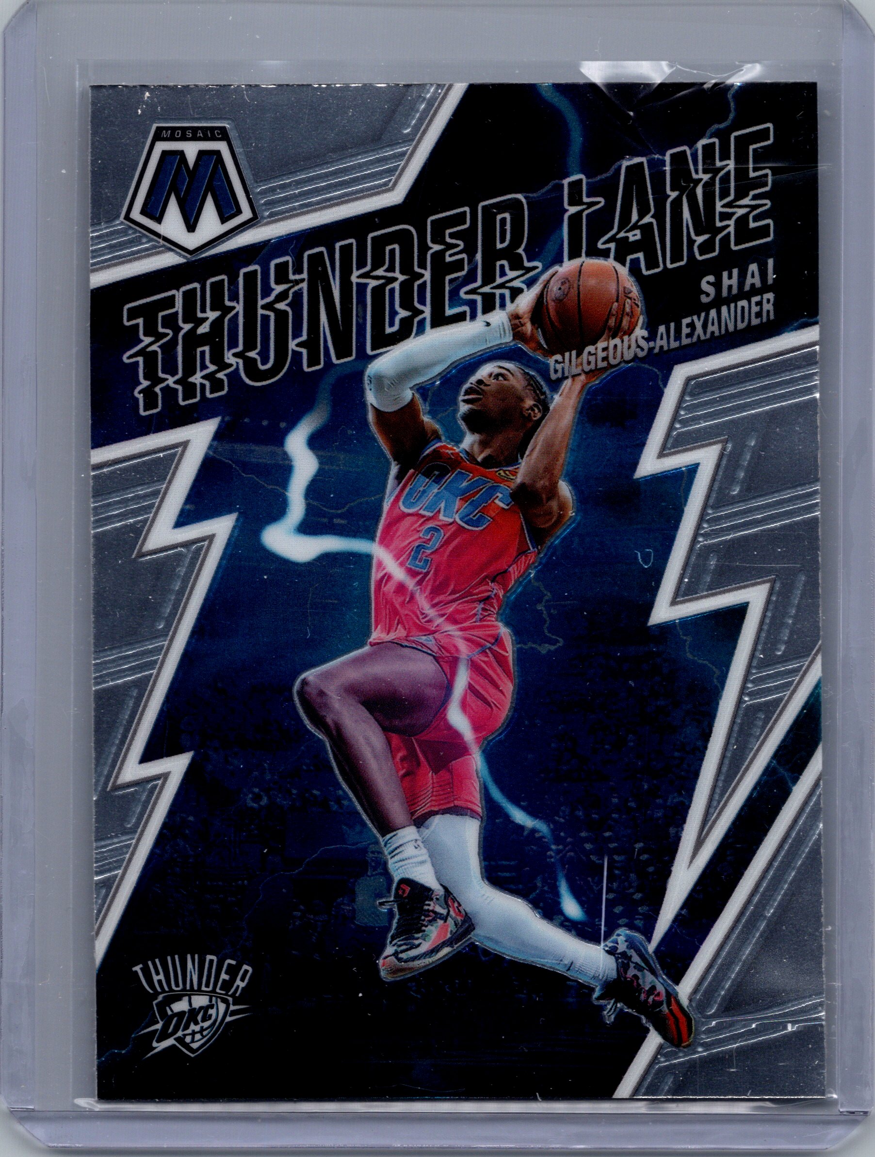 2021-22 Panini Mosaic - Thunder Lane Shai Gilgeous-Alexander #13 front