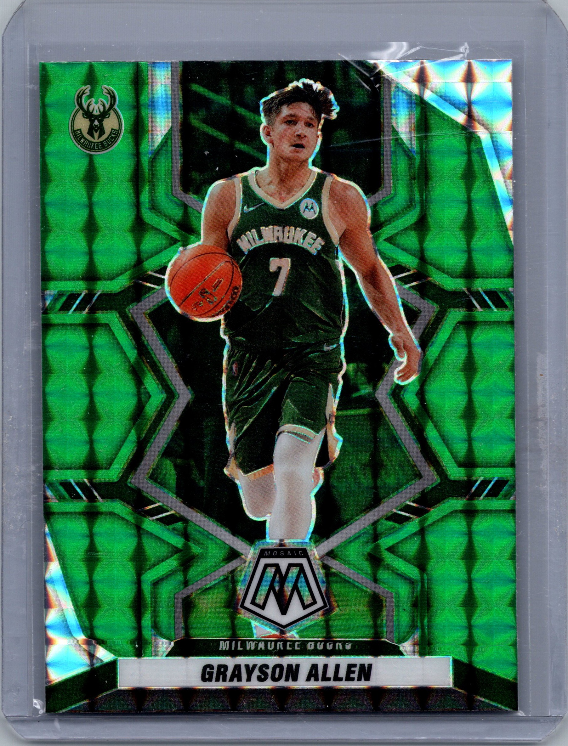 2021-22 Panini Mosaic - Green Grayson Allen #105 front
