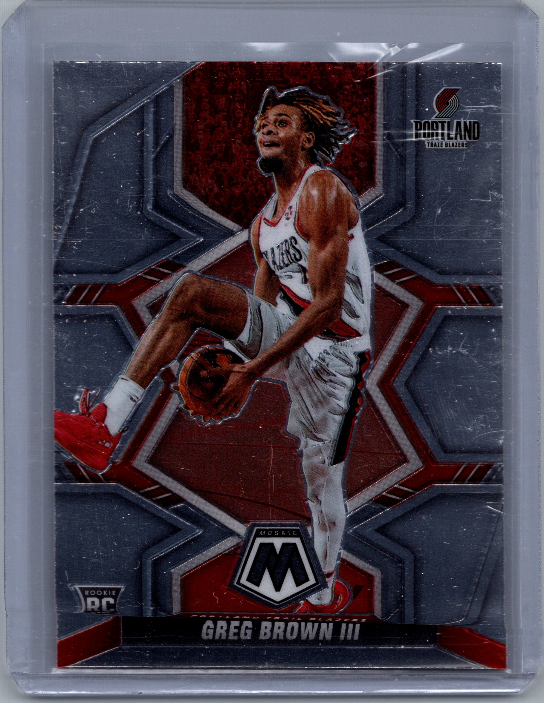 2021-22 Panini Mosaic Greg Brown III #245 RC front