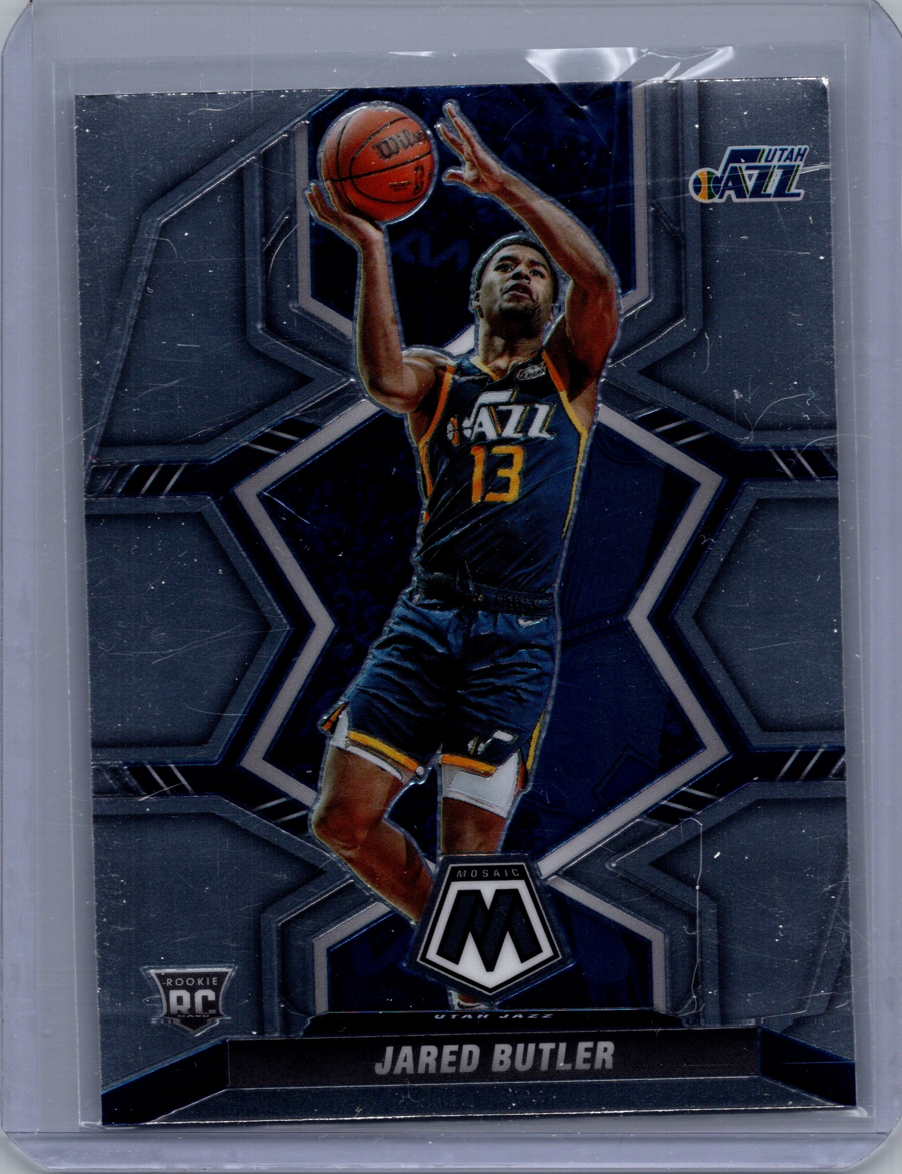 2021-22 Panini Mosaic Jared Butler #239 RC front