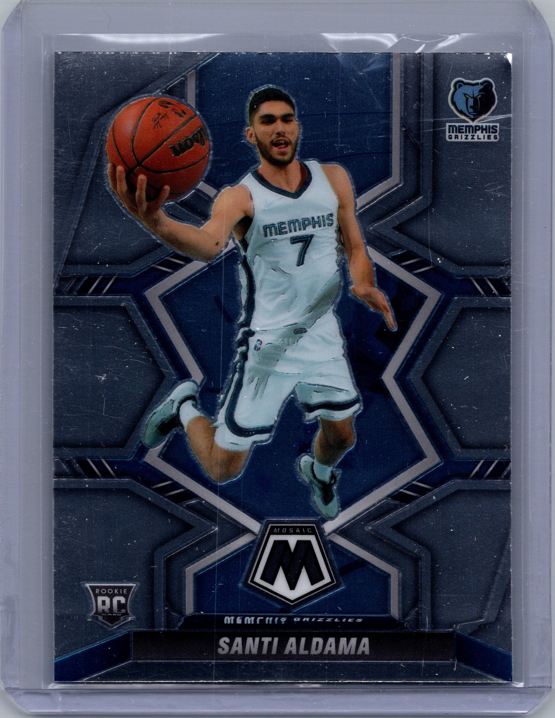 2021-22 Panini Mosaic Santi Aldama #229 RC front