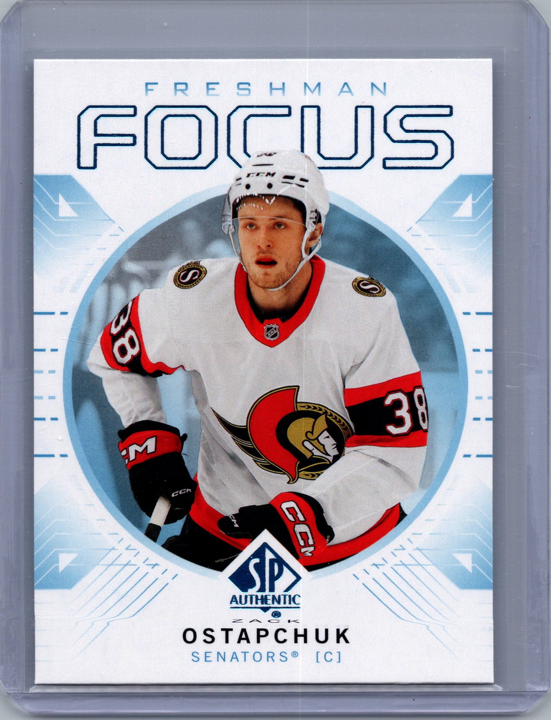2024-25 SP Authentic - Freshman Focus Blue Zack Ostapchuk #FF-10 front