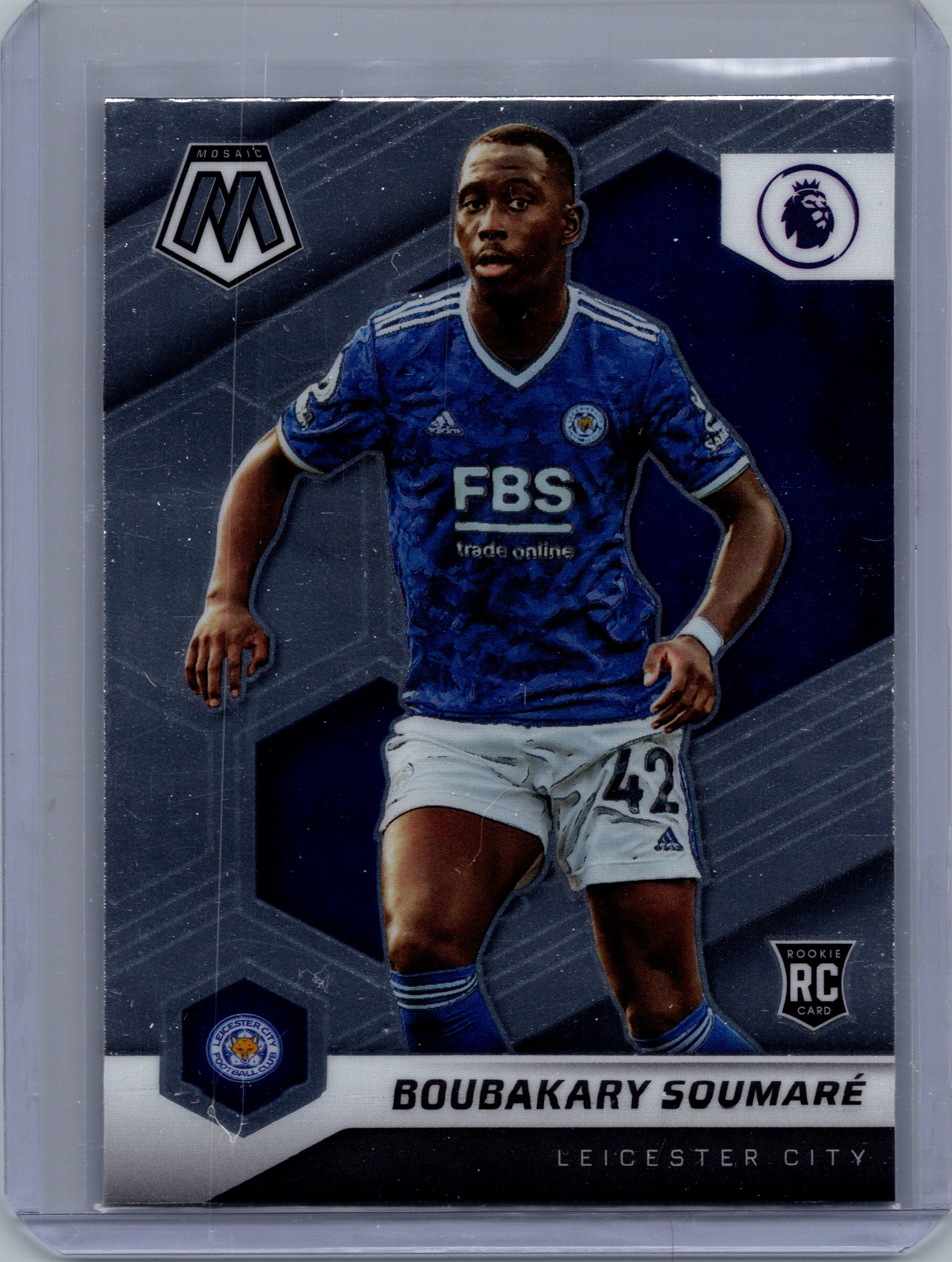2021-22 Panini Mosaic Premier League Boubakary Soumare #21 RC front